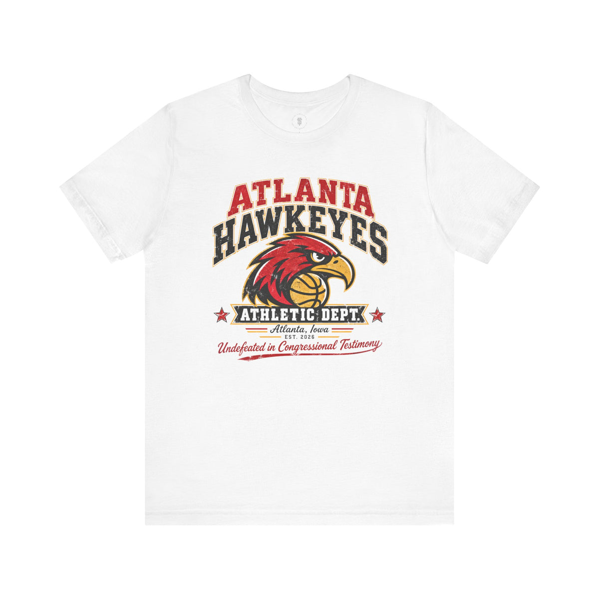 Atlanta Hawkeyes Political Satire Basketball T-Shirt - Athletic Department