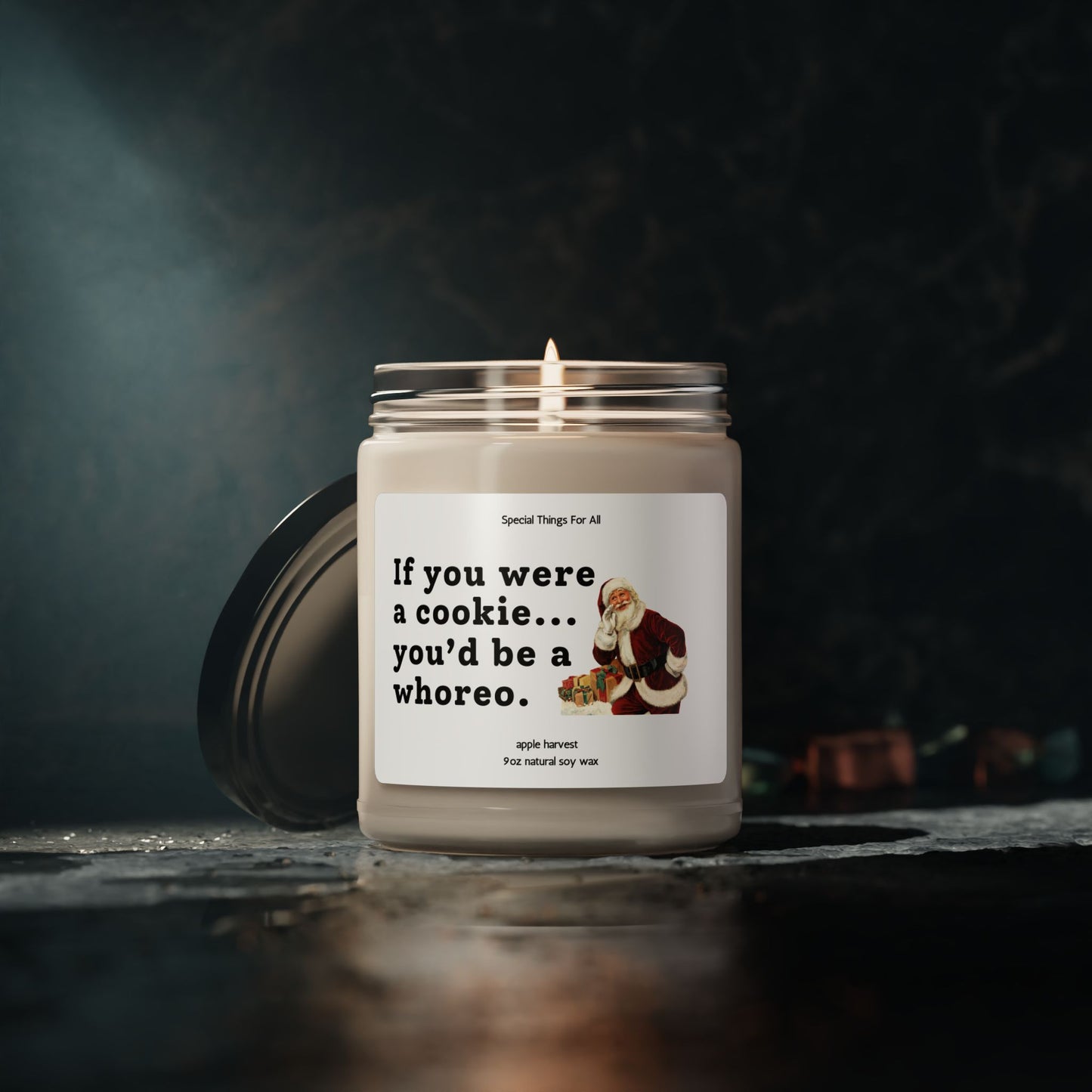 If You Were A Cookie You'd Be A Whoreo Glass Candle