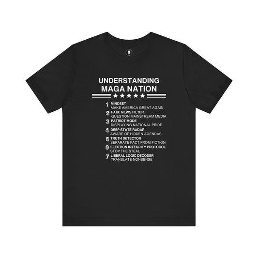 Understanding Maga Nation Funny T-Shirt, Sarcastic Pro Trump Tee