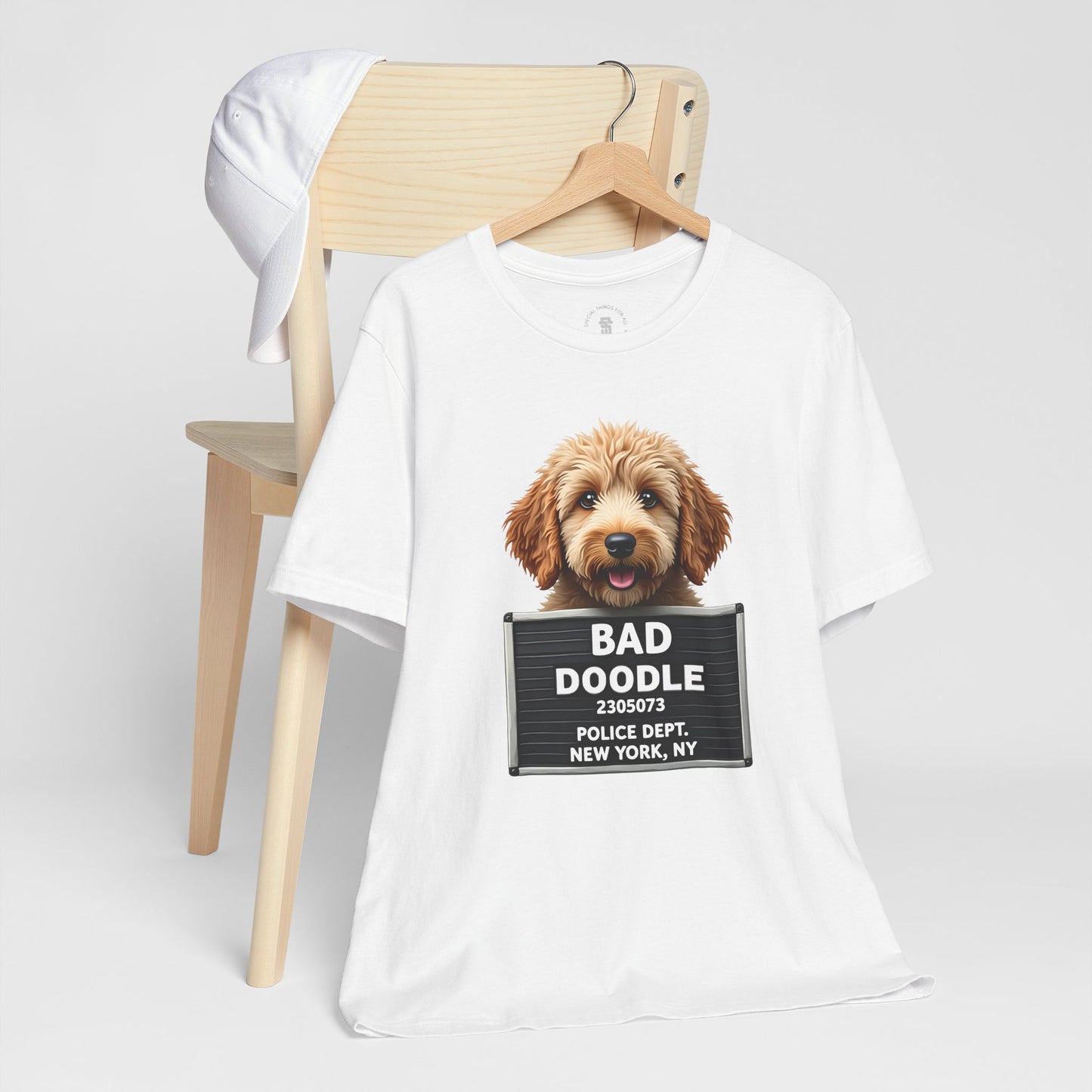 Funny Bad Goldendoodle Mugshot T-Shirt