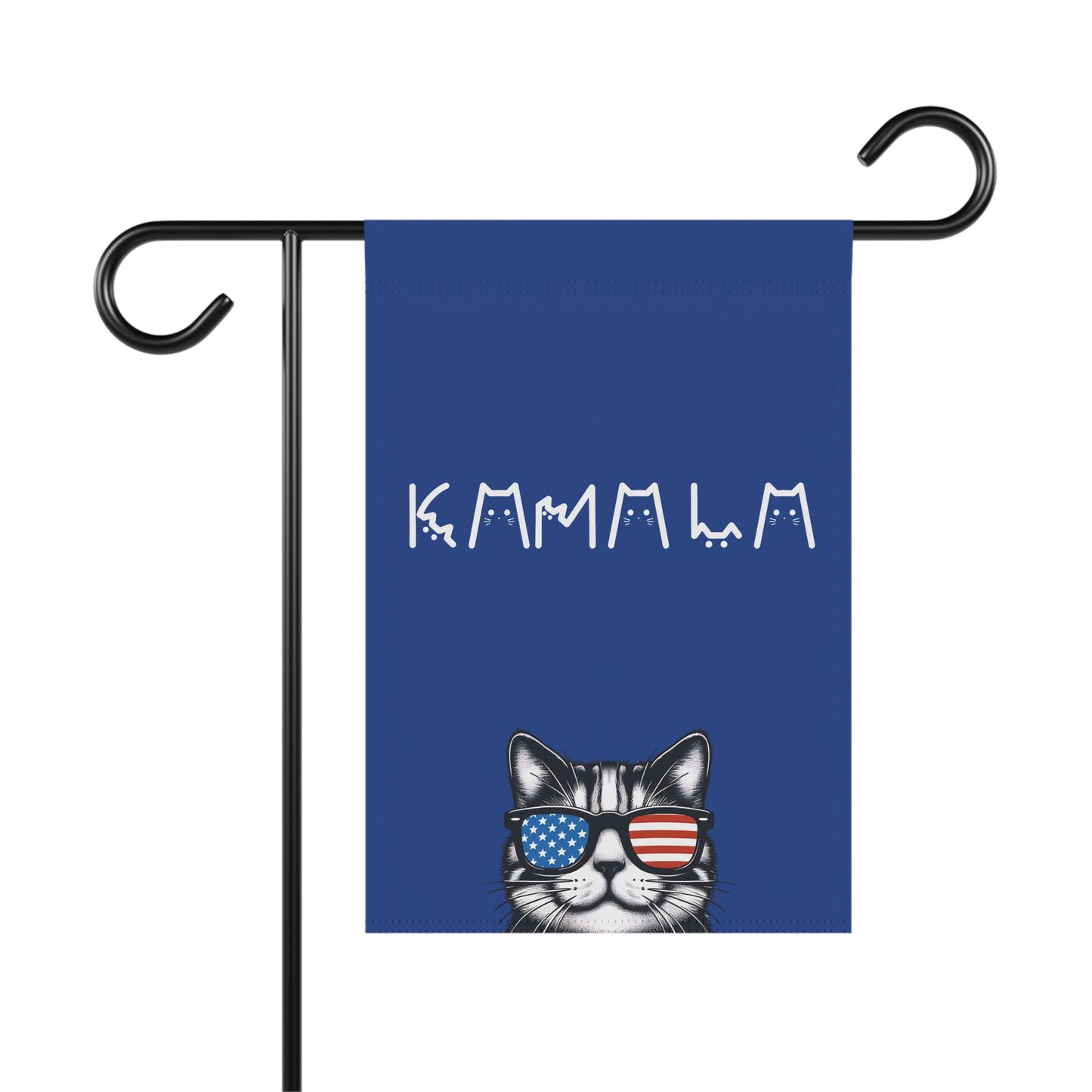 Kamala Harris Cat Garden House Flag