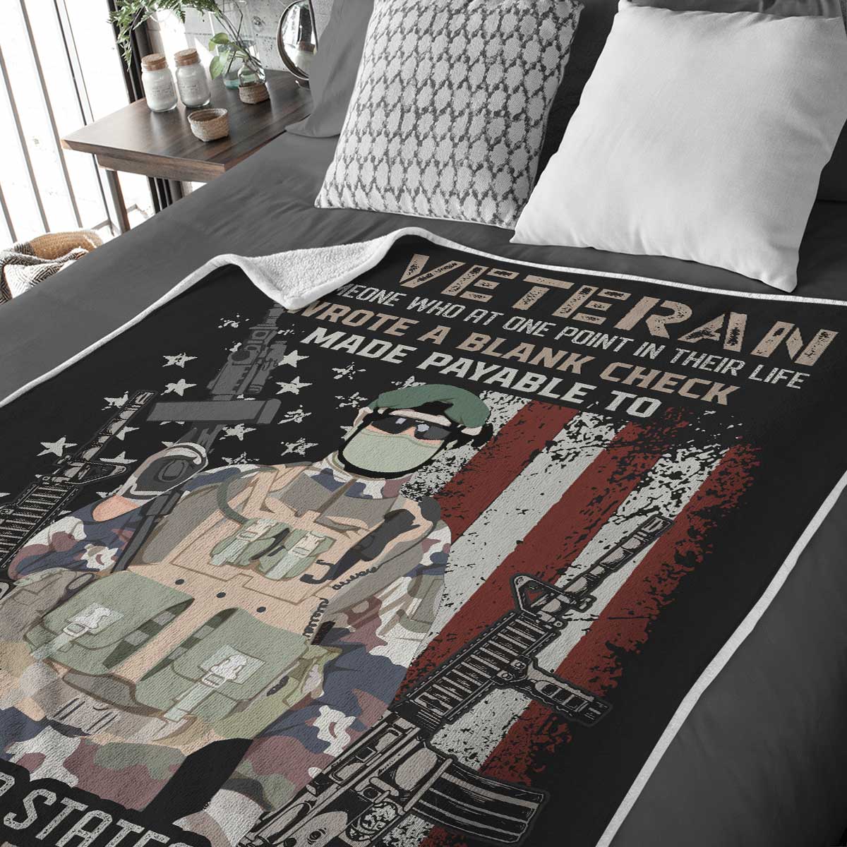 Personalized Veteran Blanket