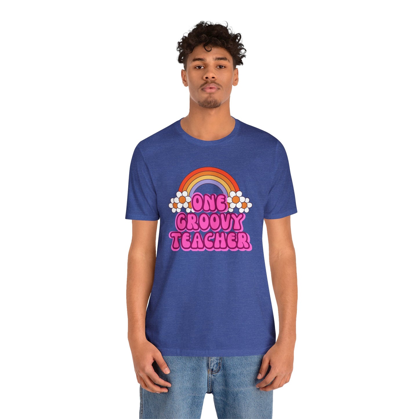 One Groovy Teacher Retro T-Shirt