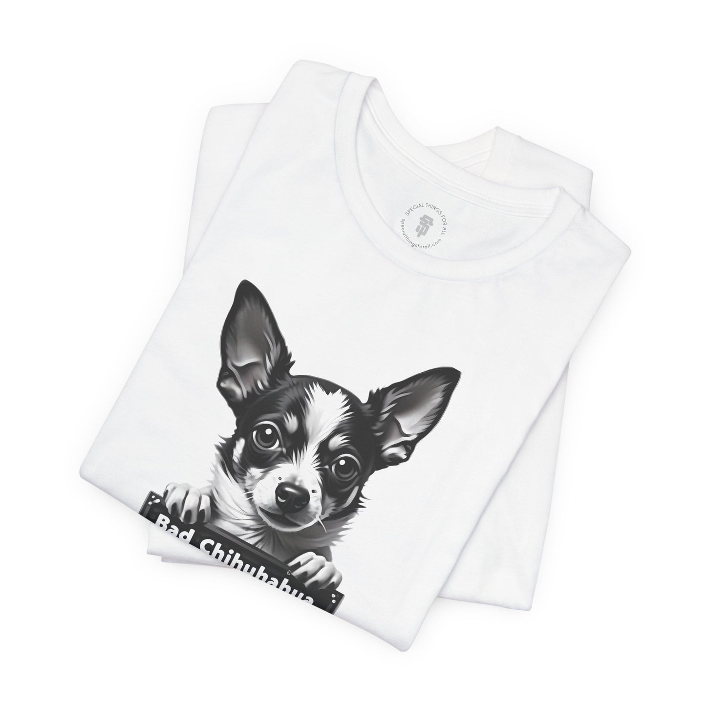 Funny Bad Chihuahua Mugshot T-Shirt
