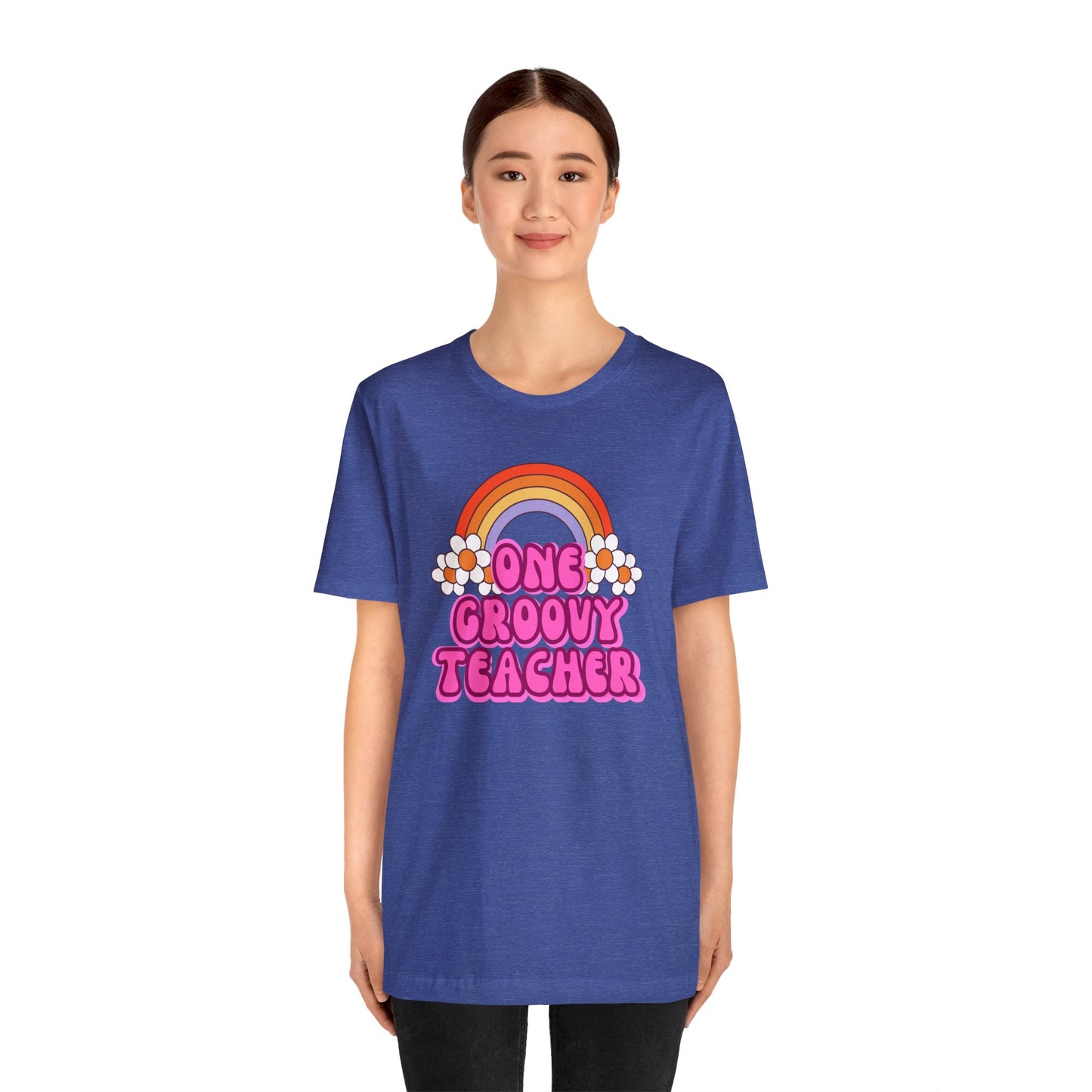 One Groovy Teacher Retro T-Shirt