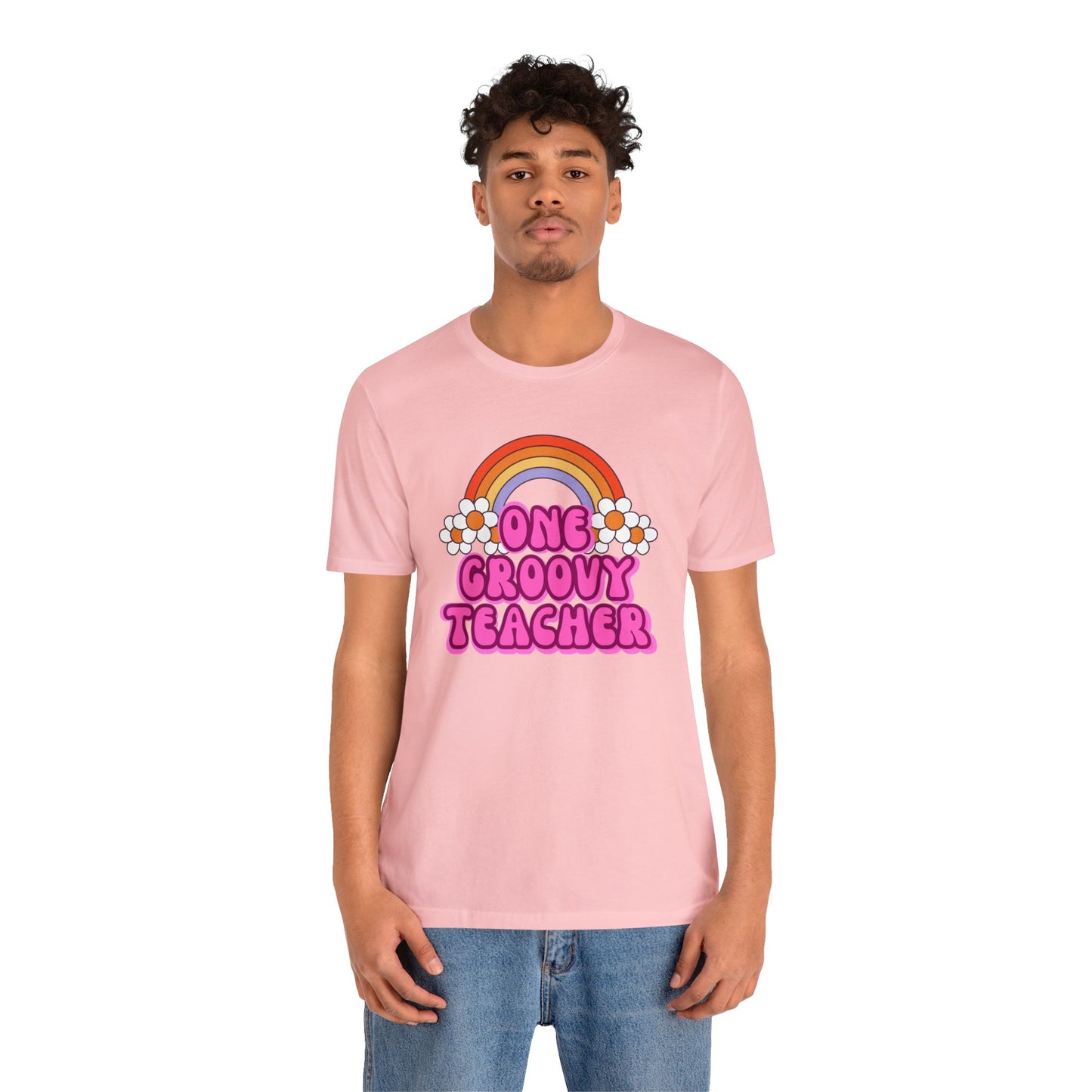 One Groovy Teacher Retro T-Shirt
