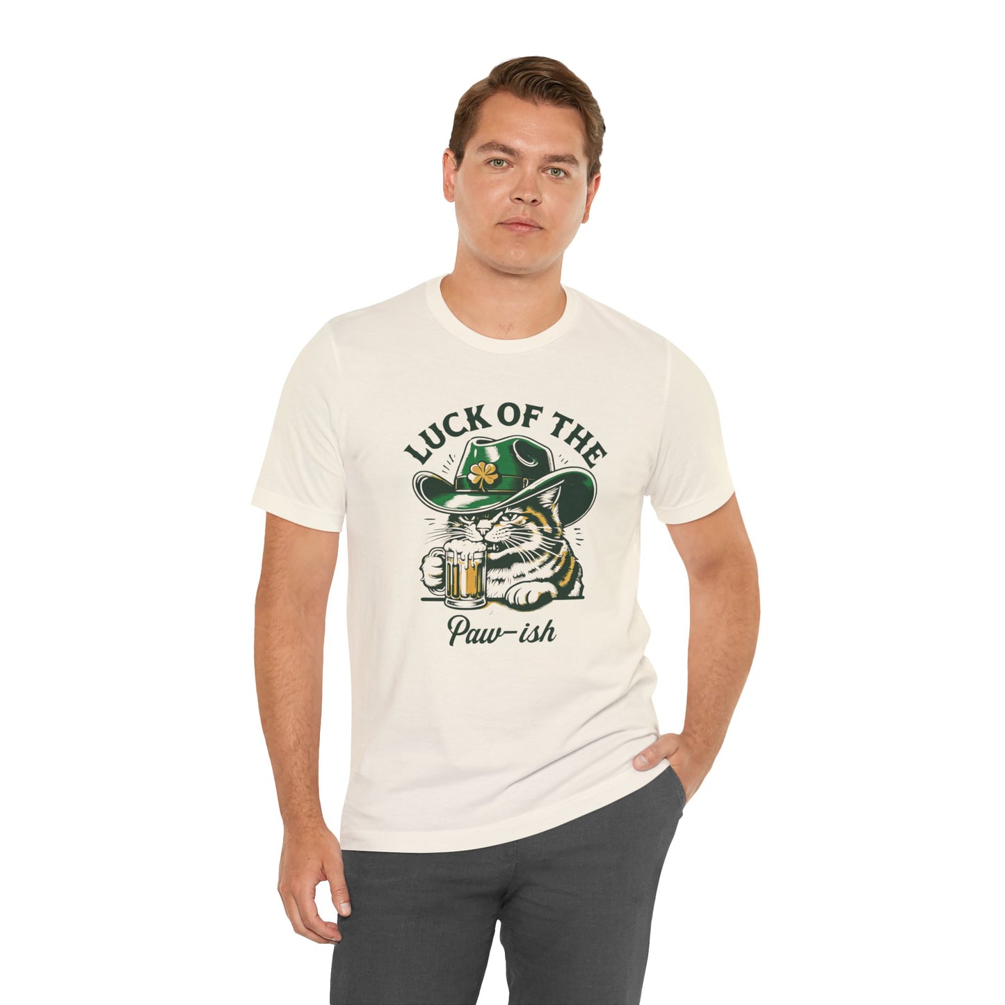 Luck of the Paw-ish Funny St. Patrick's Day T-Shirt