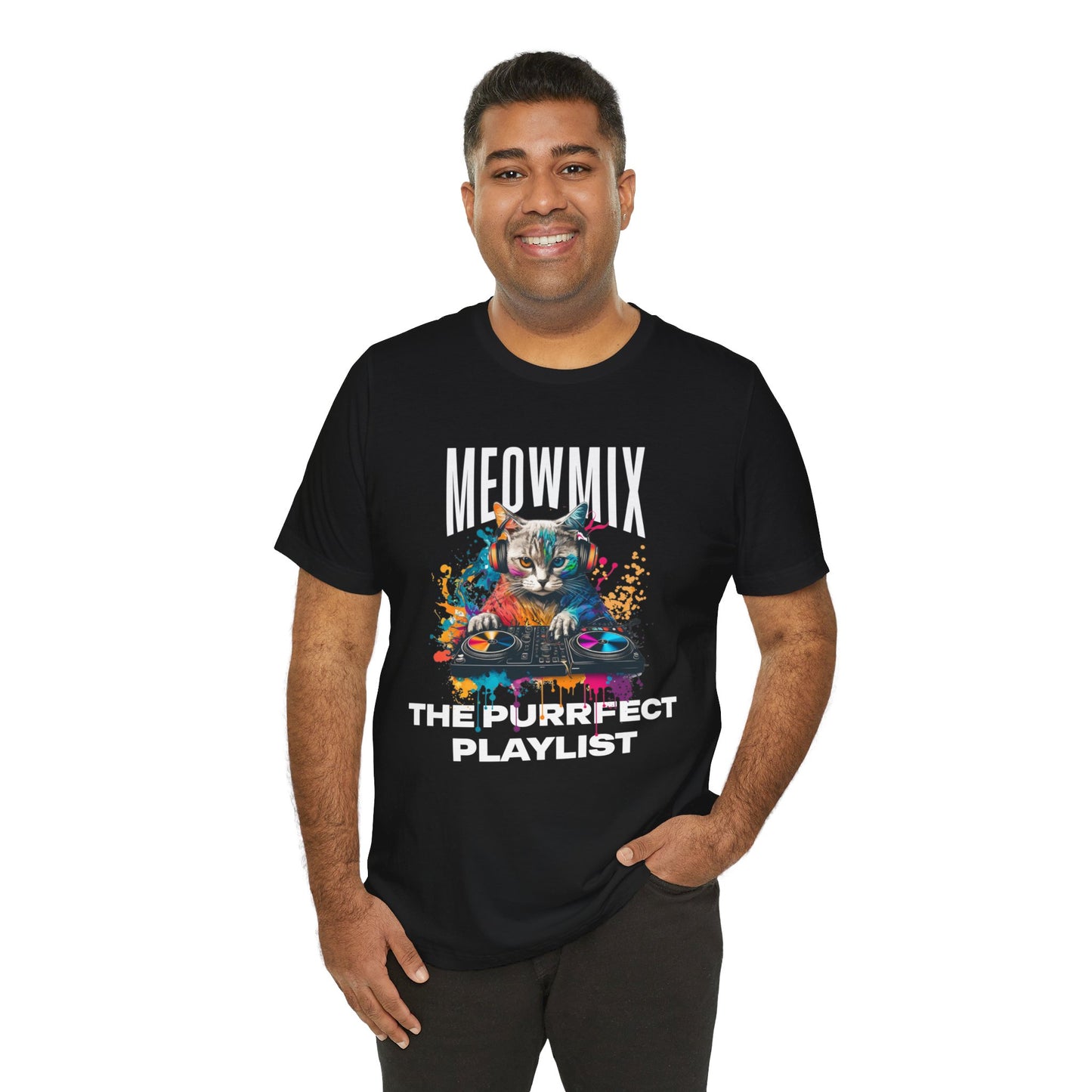 Cat Lover T-Shirt DJ MeowMix