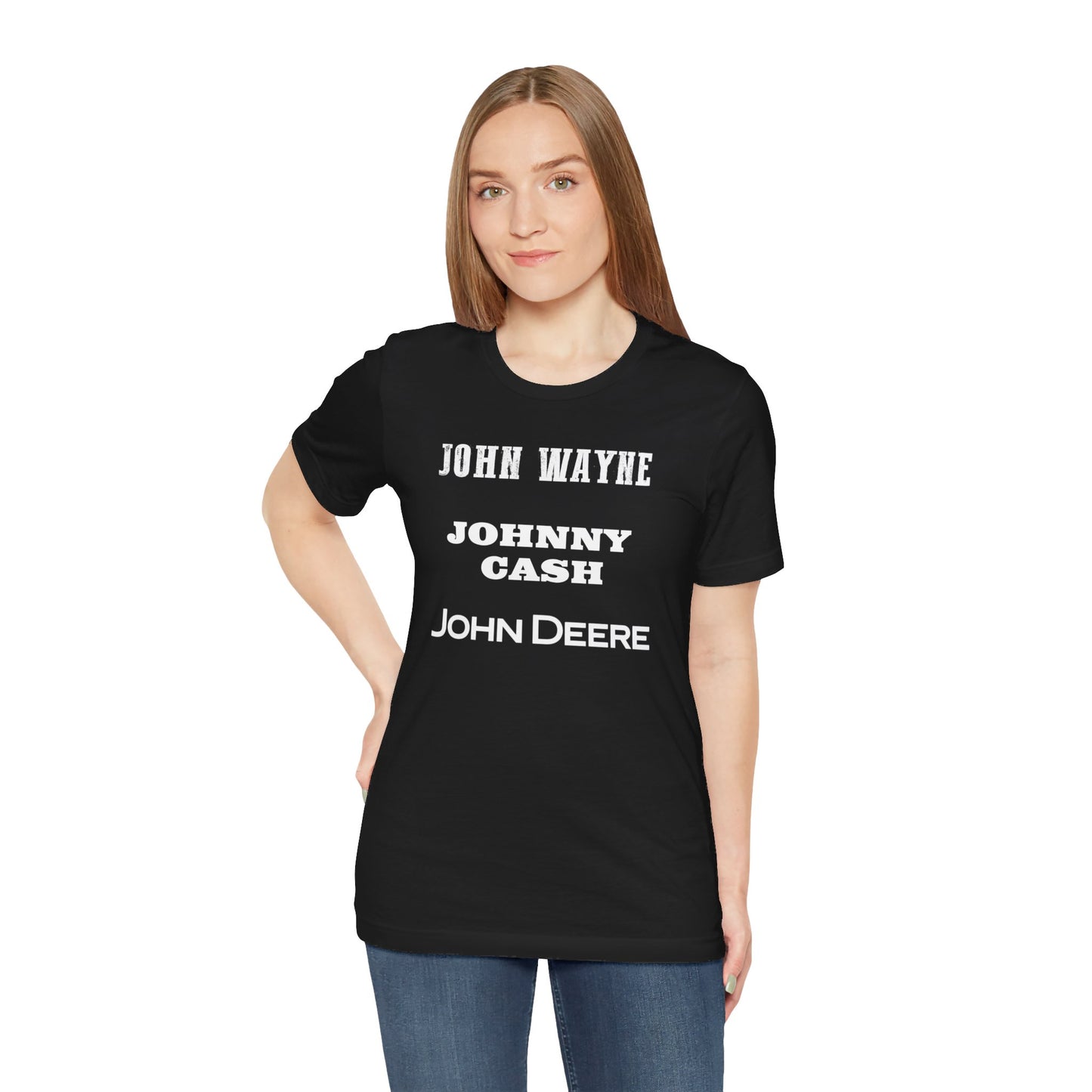 John Wayne Johnny Cash John Deere T-Shirt