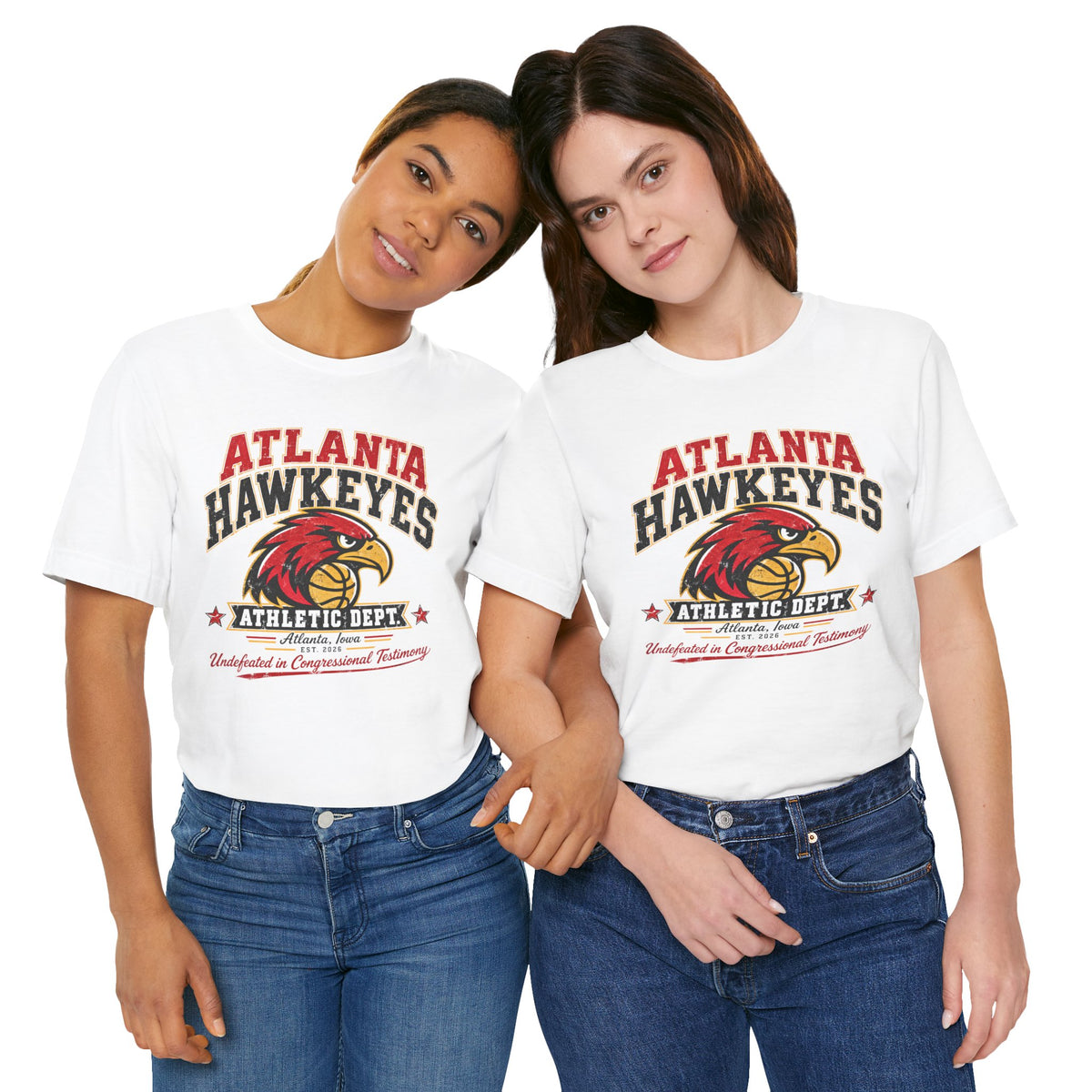 Atlanta Hawkeyes Political Satire Basketball T-Shirt - Athletic Department