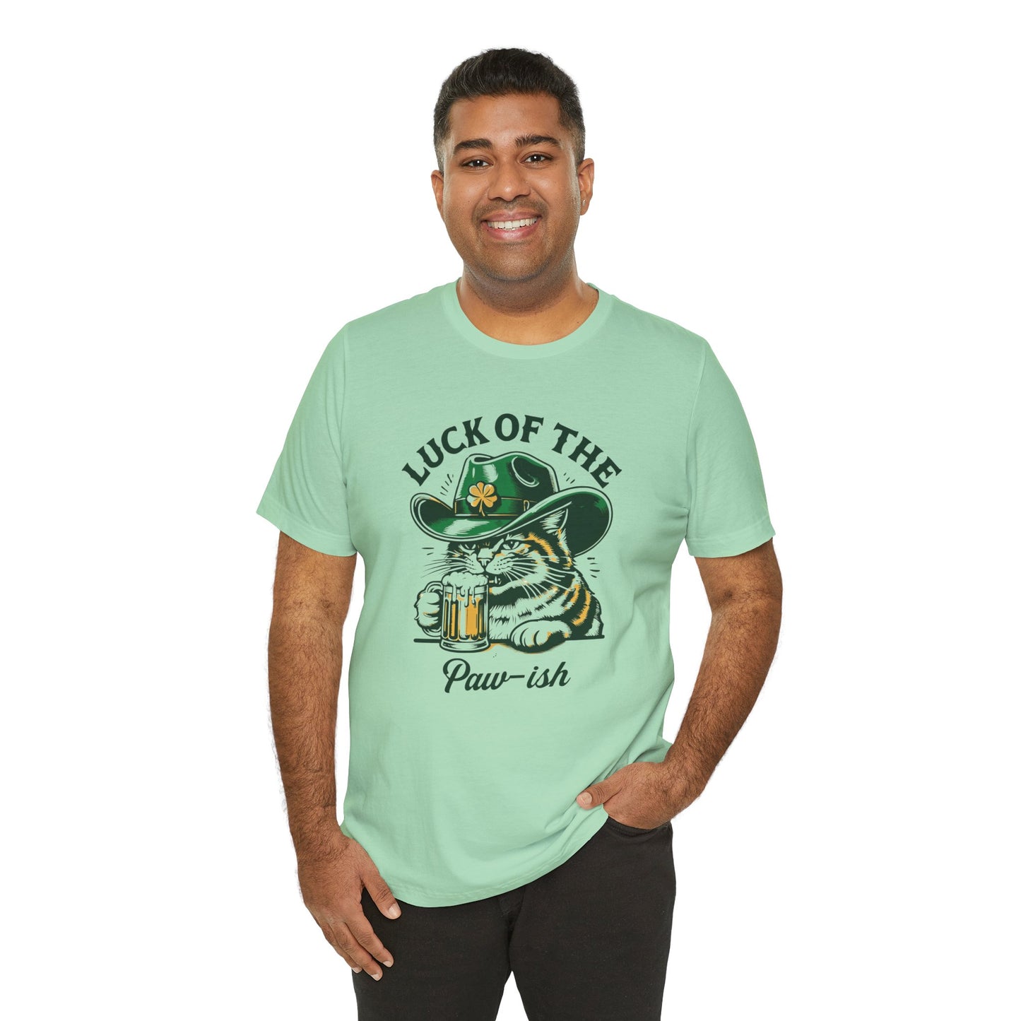 Luck of the Paw-ish Funny St. Patrick's Day T-Shirt