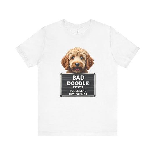 Funny Bad Goldendoodle Mugshot T-Shirt