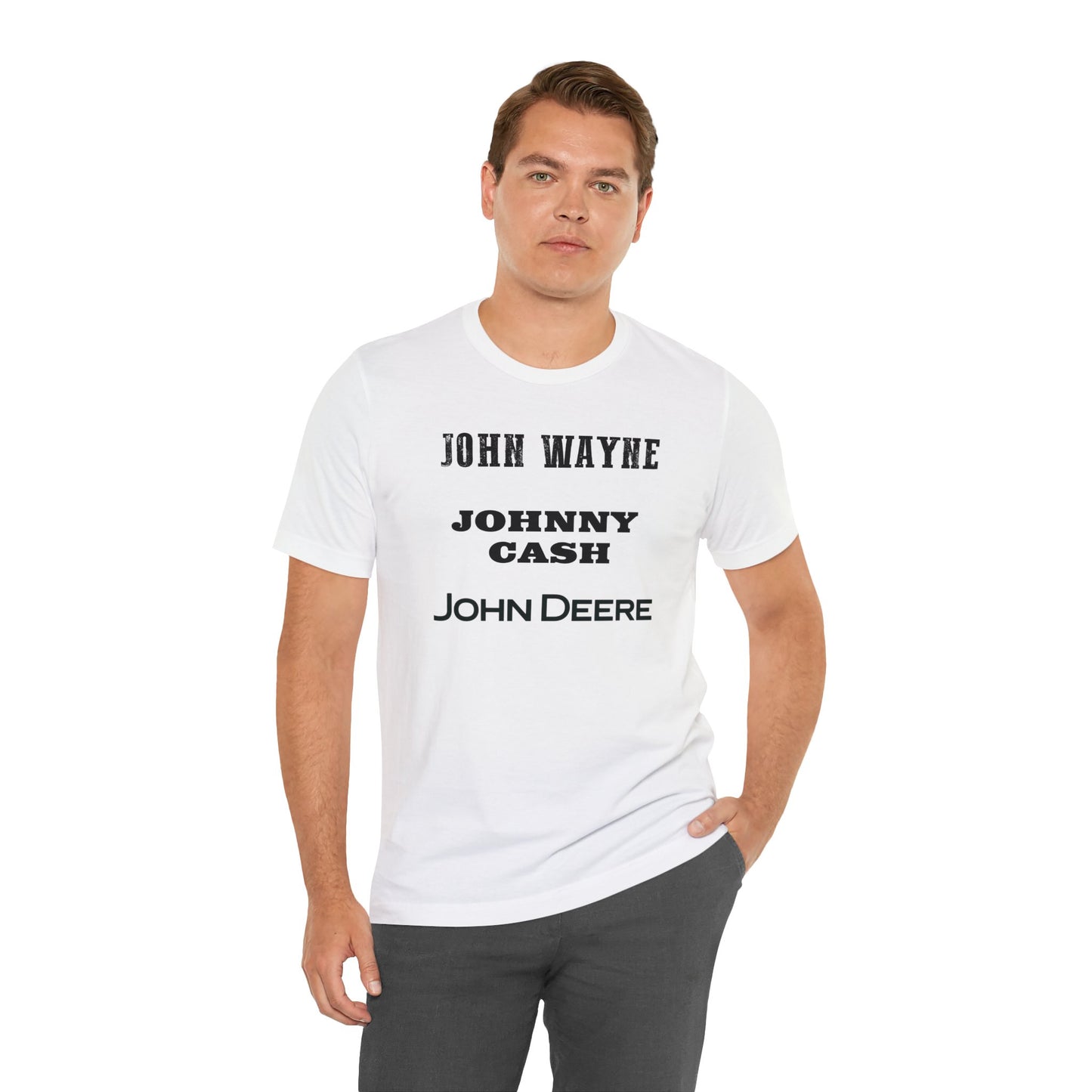 John Wayne Johnny Cash John Deere T-Shirt