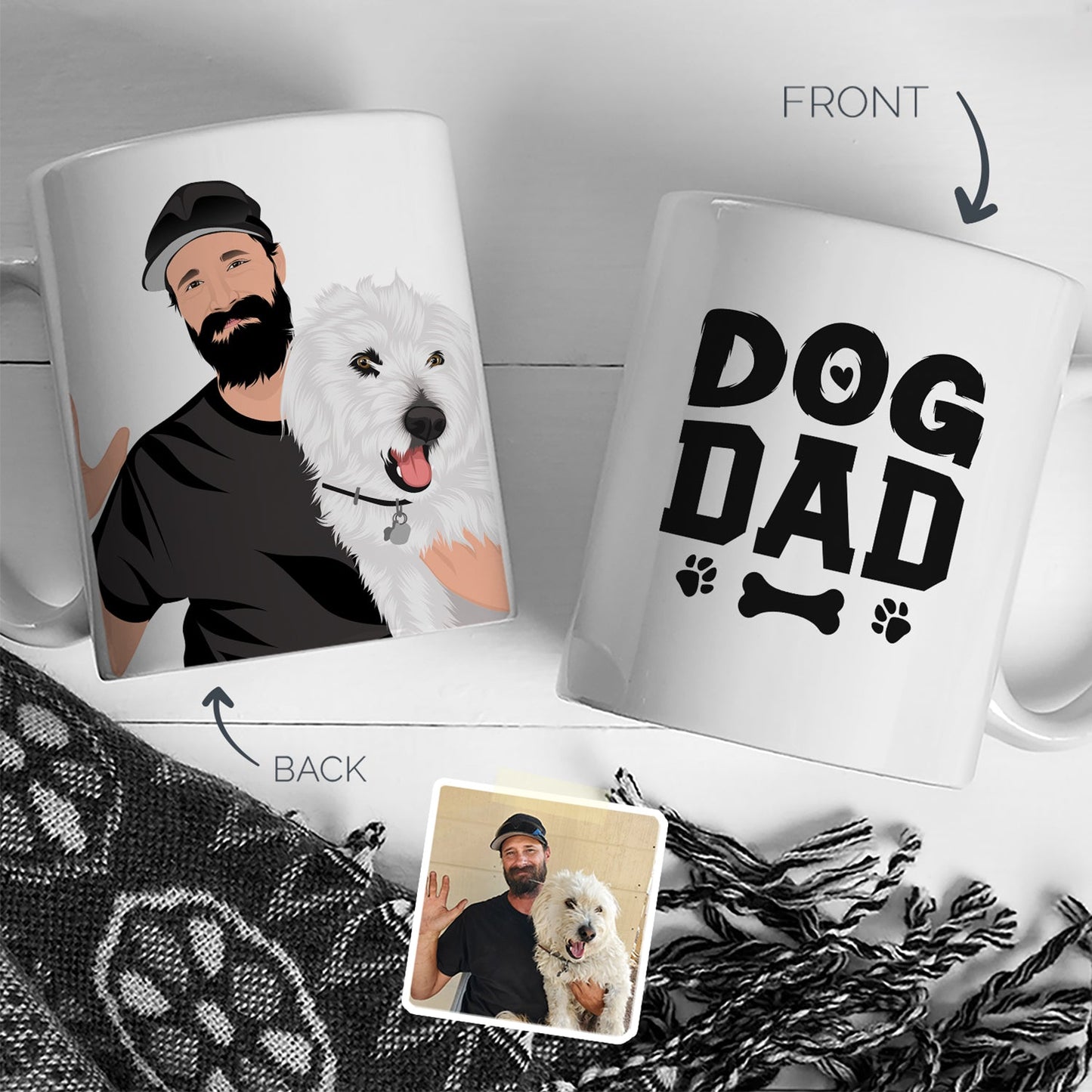 Personalized Dog Dad Mug