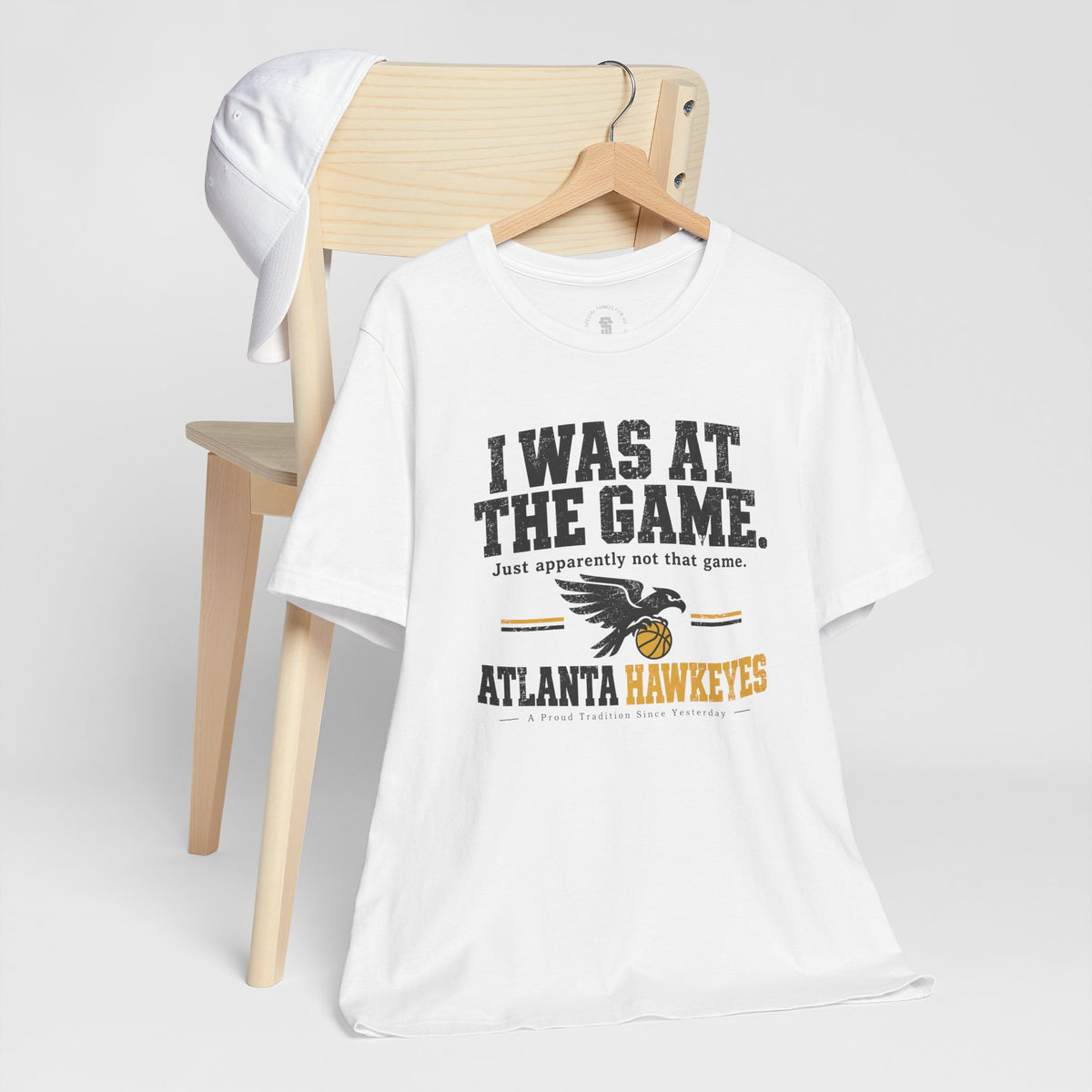 Atlanta Hawkeyes Political Satire Basketball T-Shirt - I Was At The Game