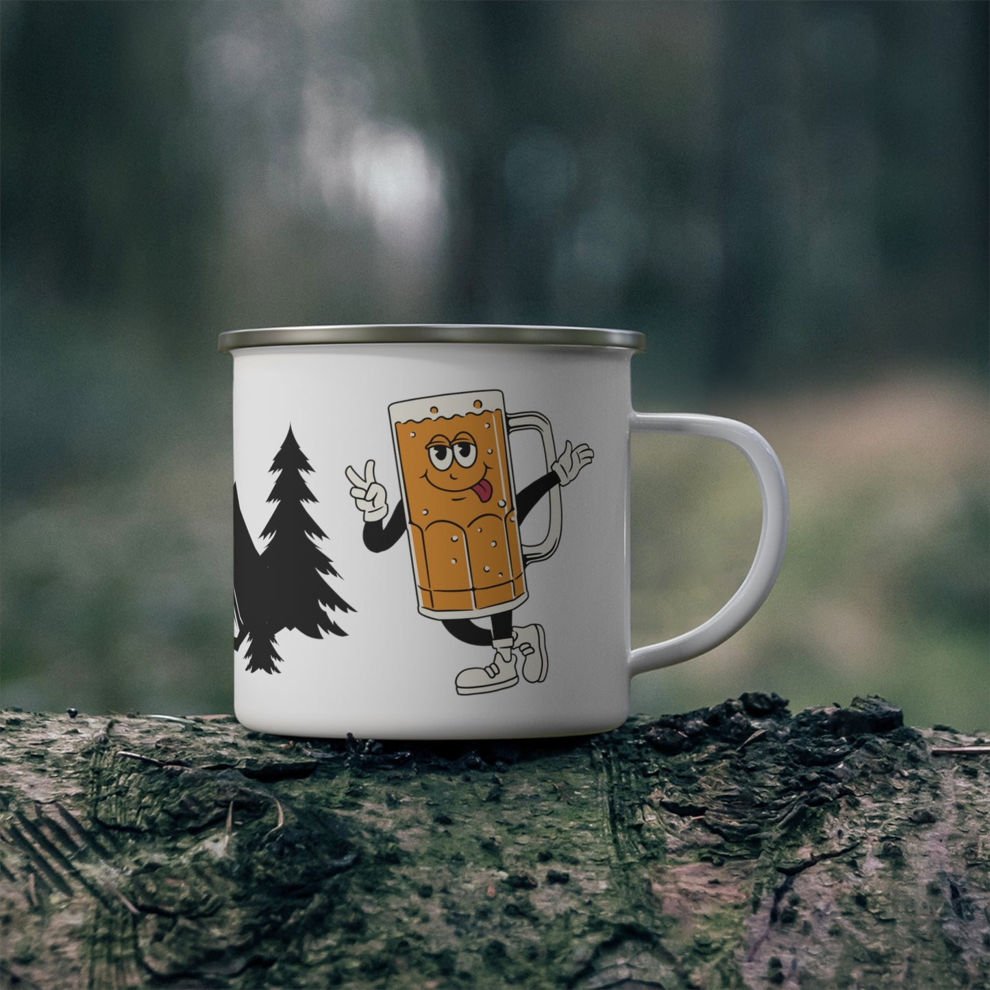 Enamel Camping Mug - If I'm drunk, it's my camping friends fault