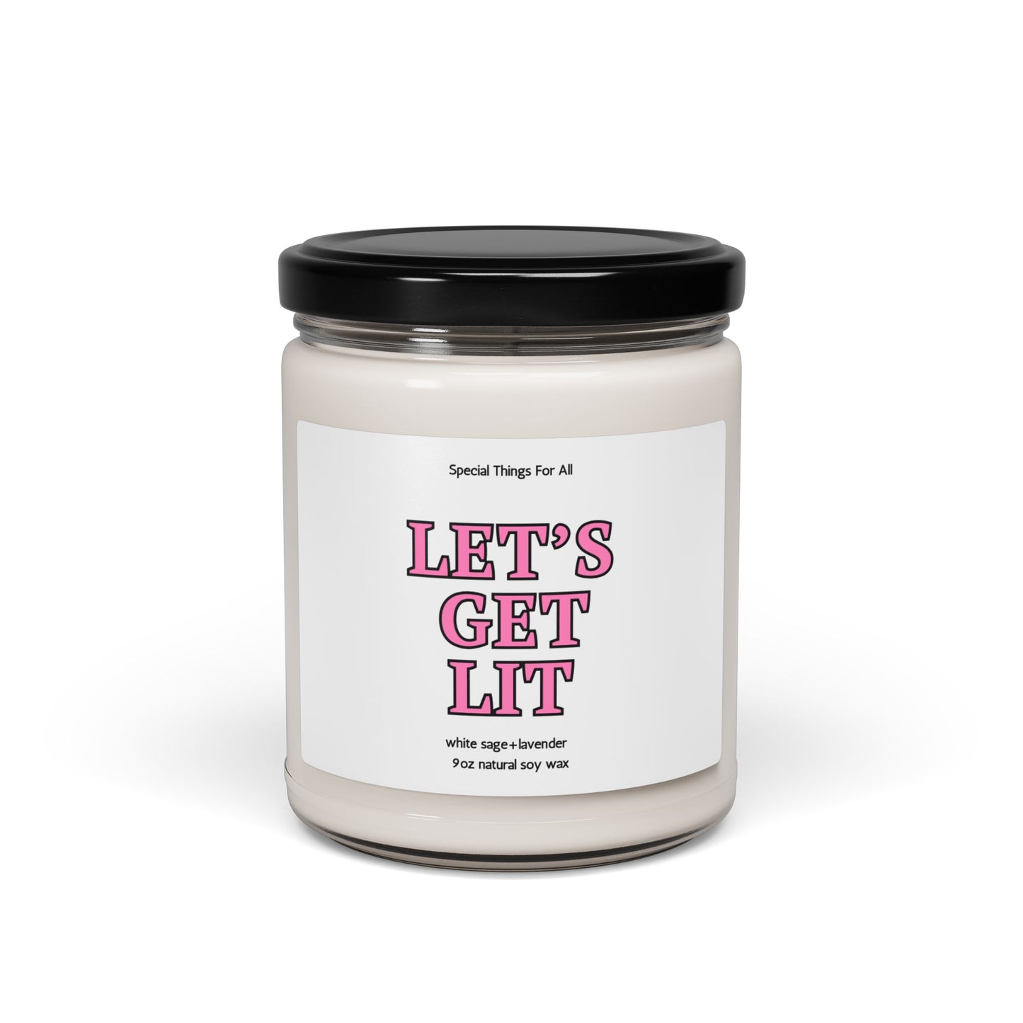 Valentine's Day Candle Let's Get Lit