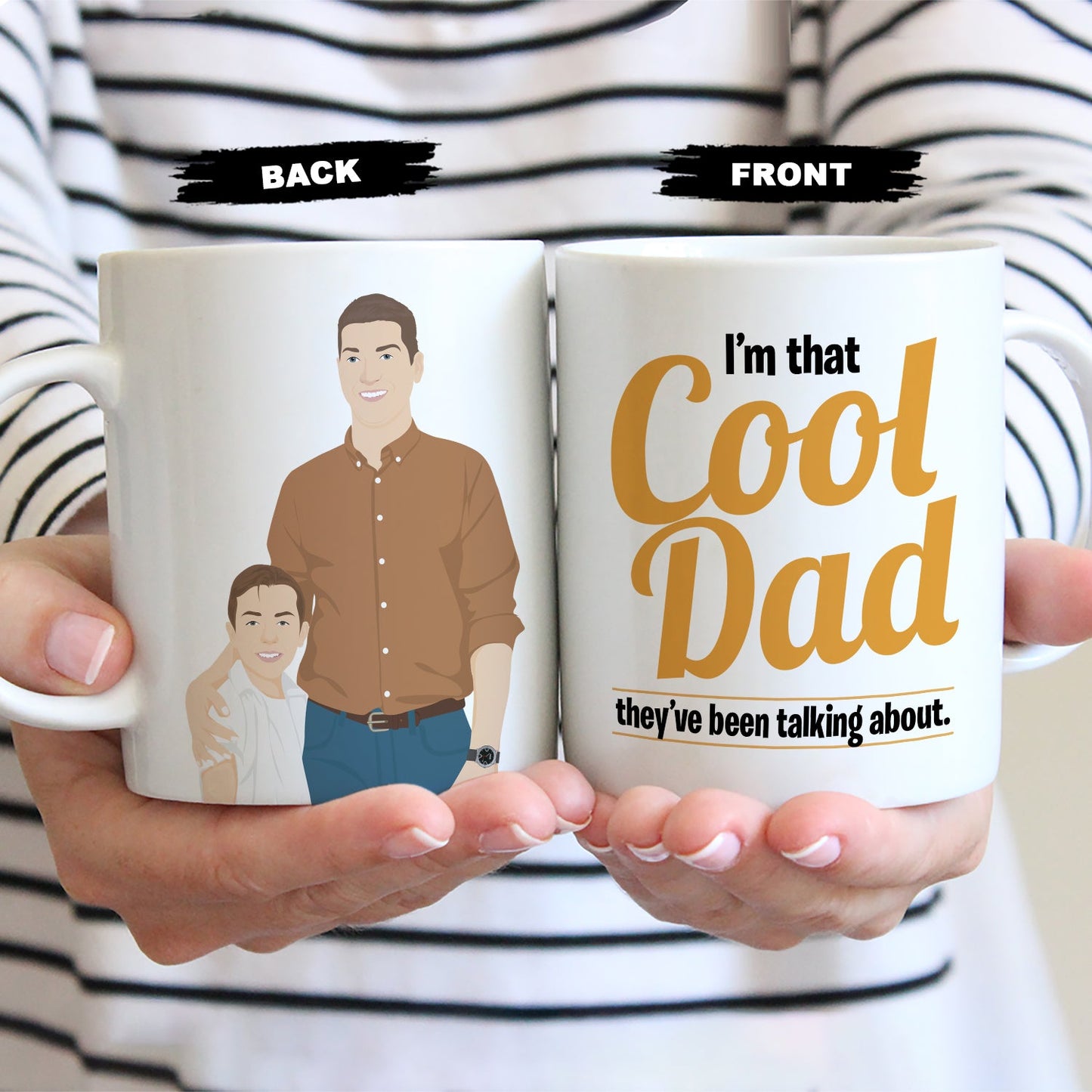 Personalized Cool Dad Mug