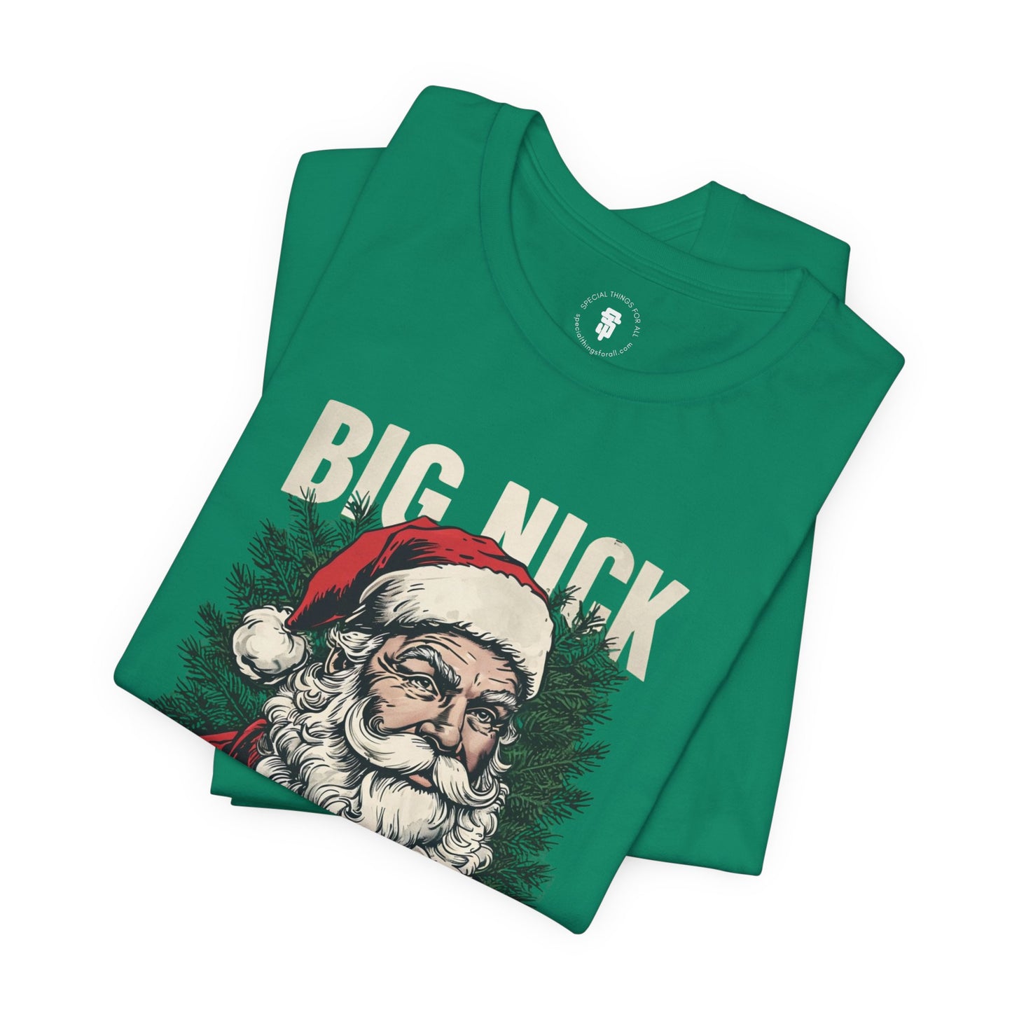 Big Nick Energy Santa Clause Christmas Holiday T-Shirt