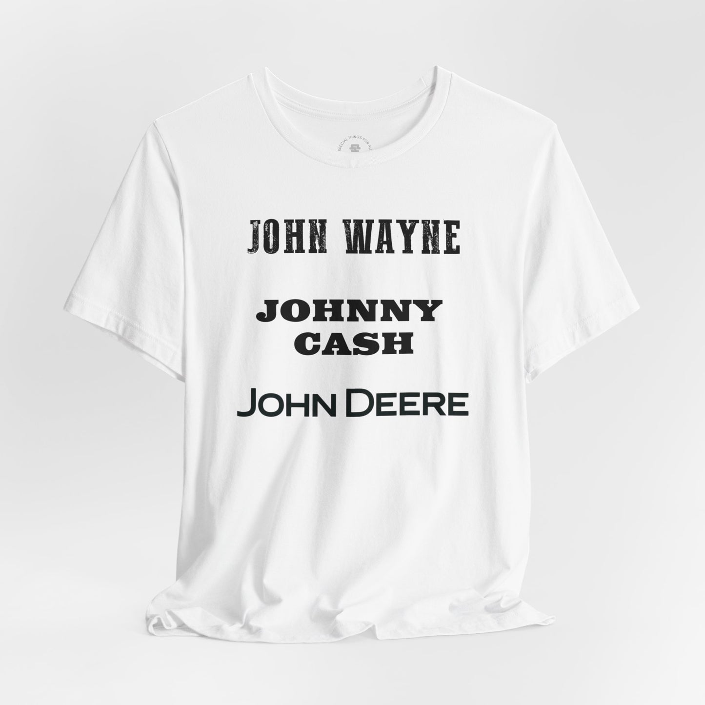 John Wayne Johnny Cash John Deere T-Shirt