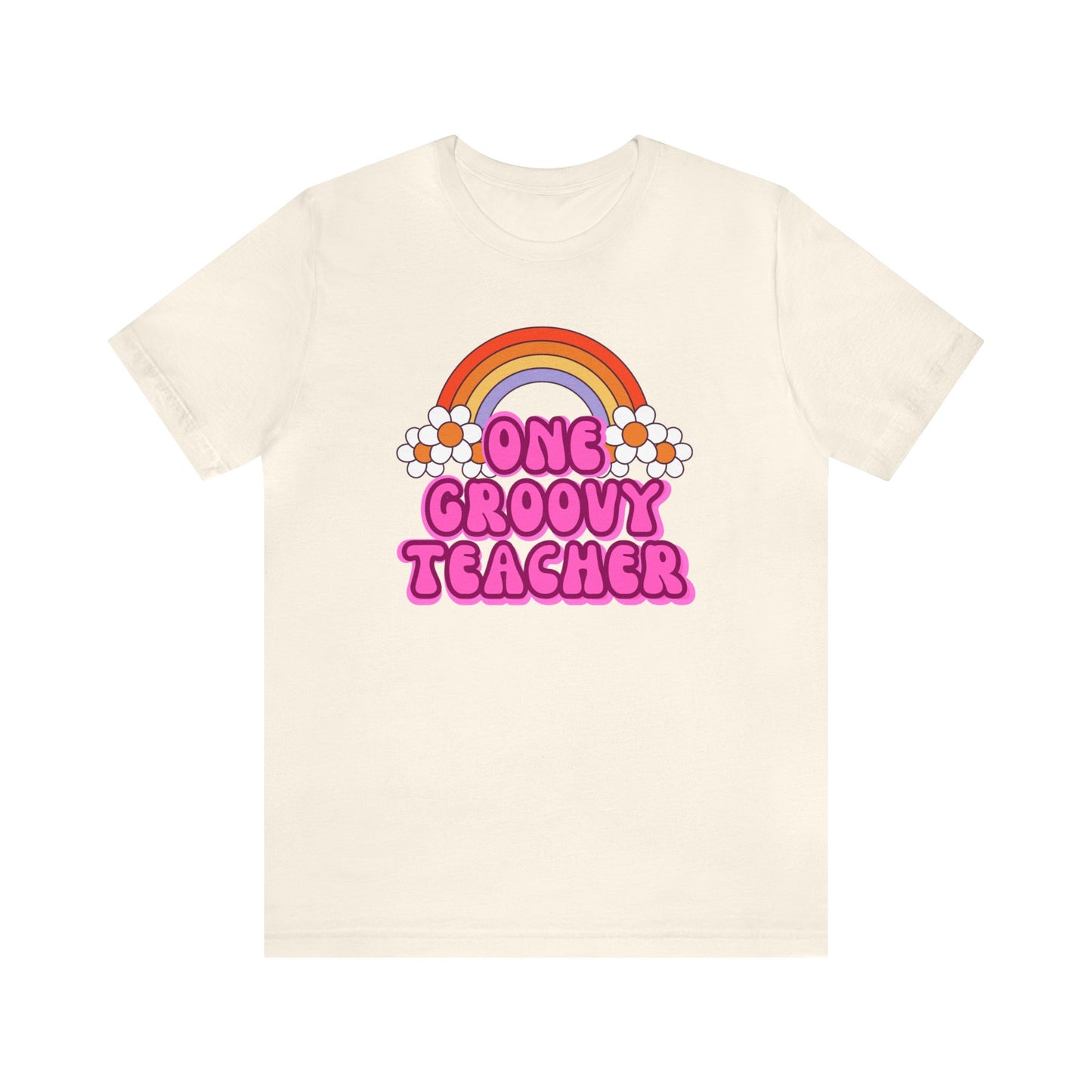 One Groovy Teacher Retro T-Shirt