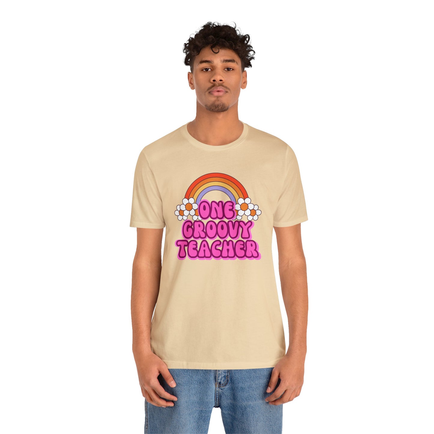 One Groovy Teacher Retro T-Shirt