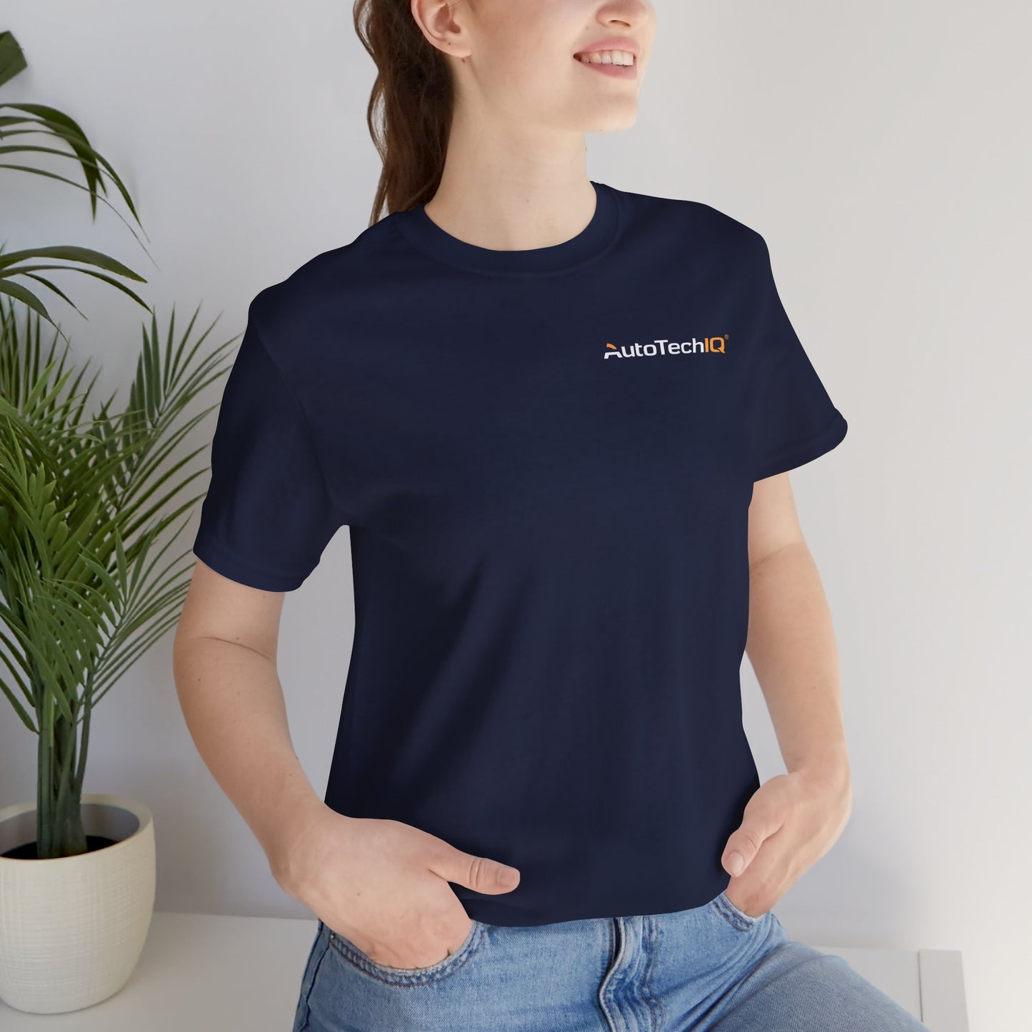 Custom Short Sleeve Tee - AutoTechIQ & DVI Process Experts - Perfect Gift for Tech Enthusiasts, Team Building, Casual Wear, Events, Branding
