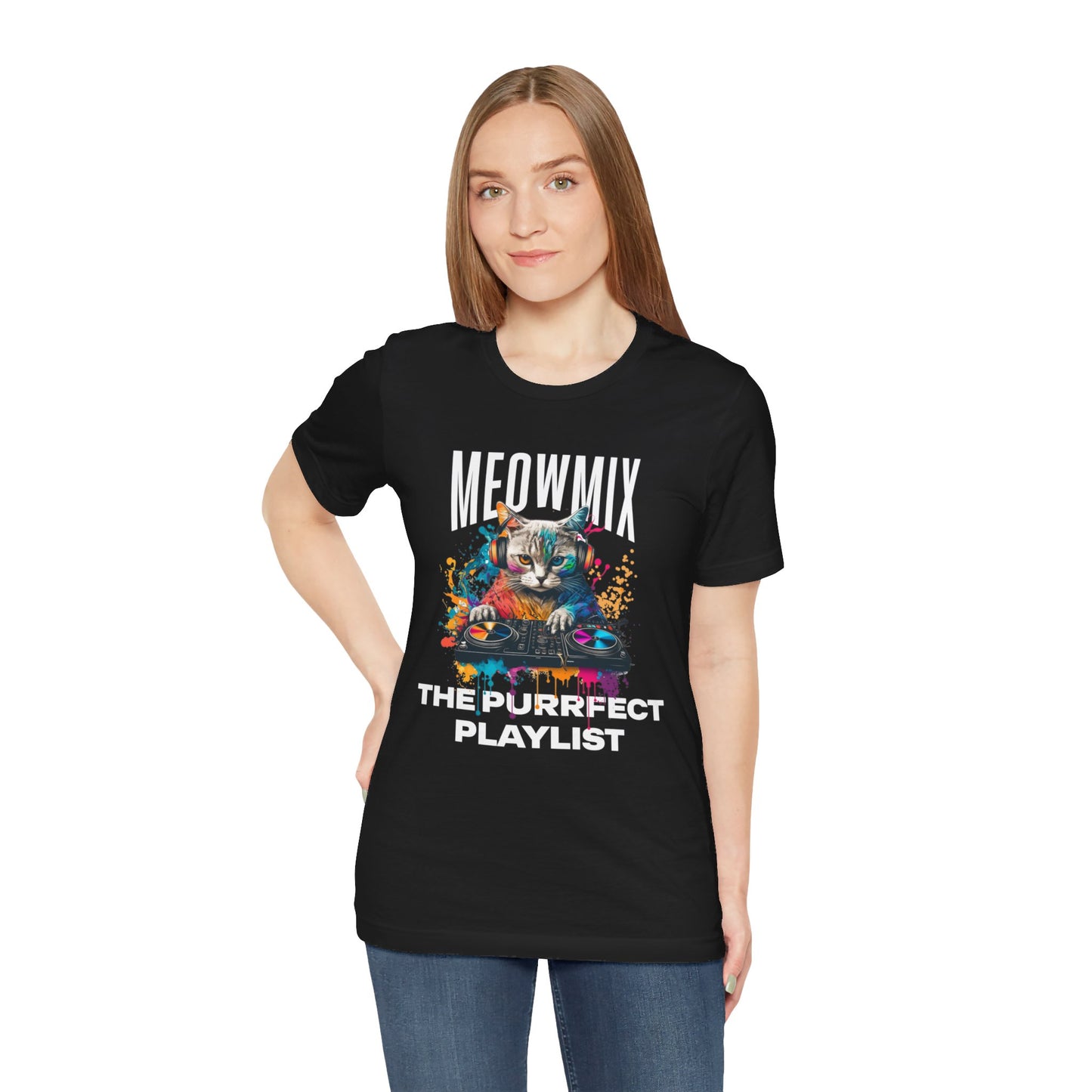 Cat Lover T-Shirt DJ MeowMix