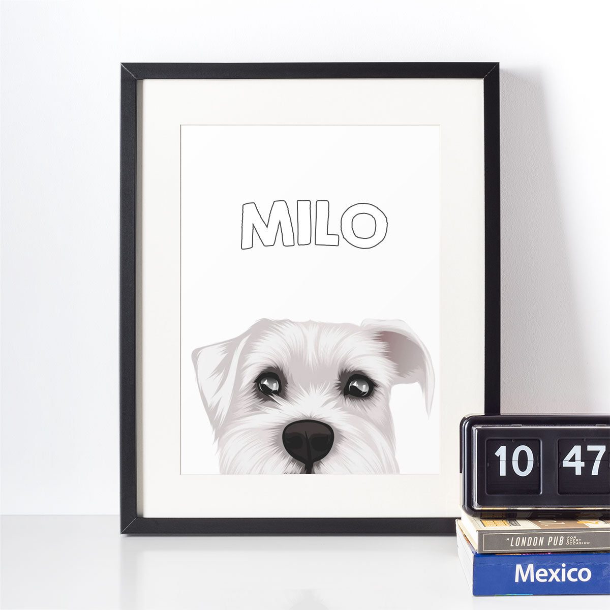 Custom Dog Peek Portraits