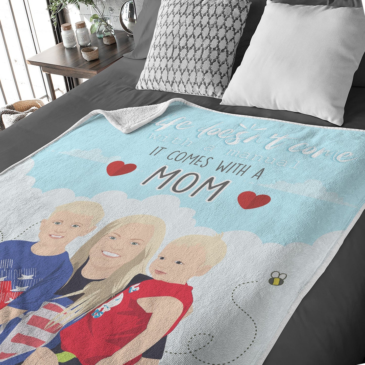 Personalized Mothers Day Picture Blanket