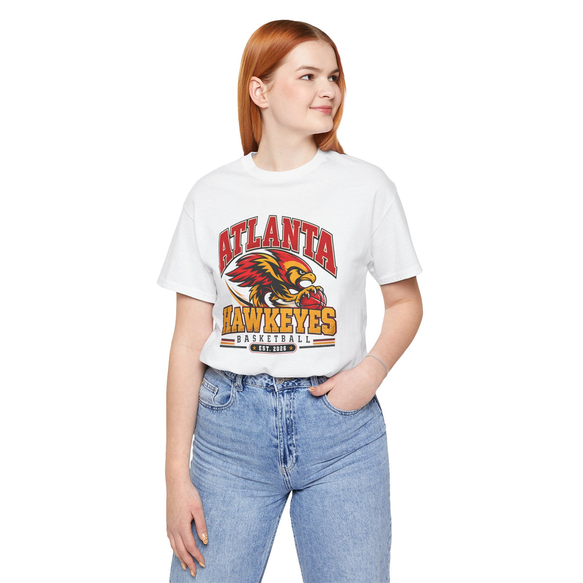 Atlanta Hawkeyes Political Satire Basketball T-Shirt - Screaming Hawkeyes