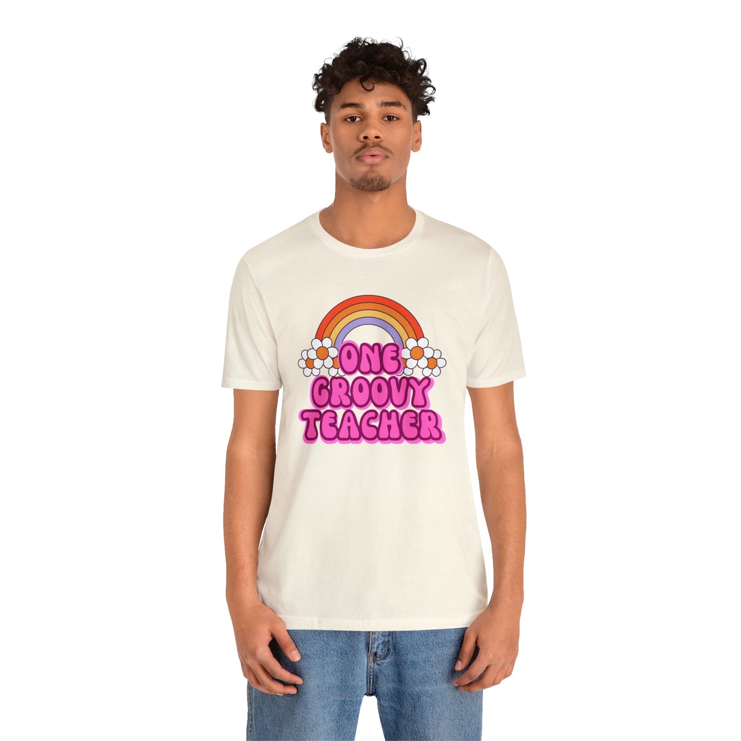 One Groovy Teacher Retro T-Shirt