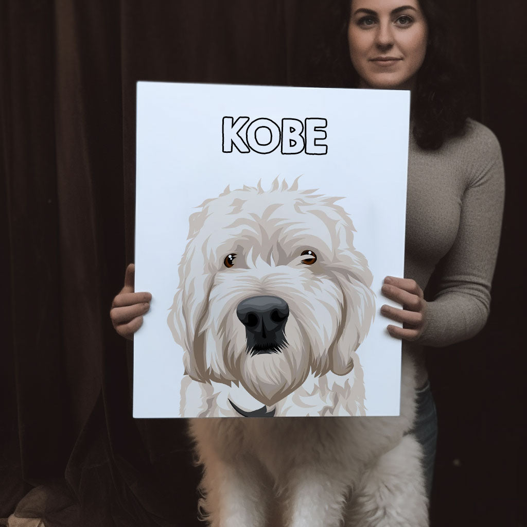 Custom Dog Portrait Canvas