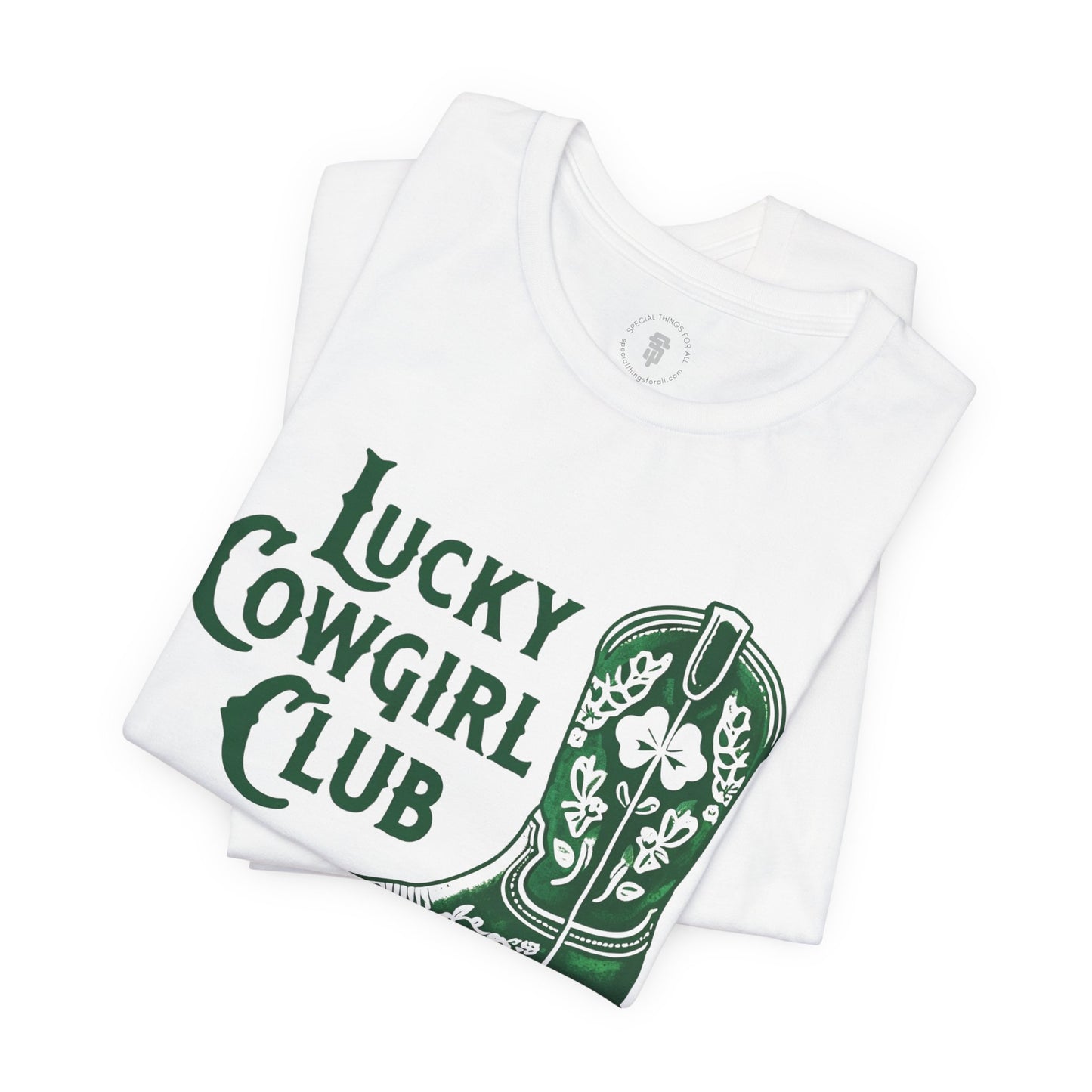 Lucky Cowgirl Club Funny St. Patrick's Day T-Shirt