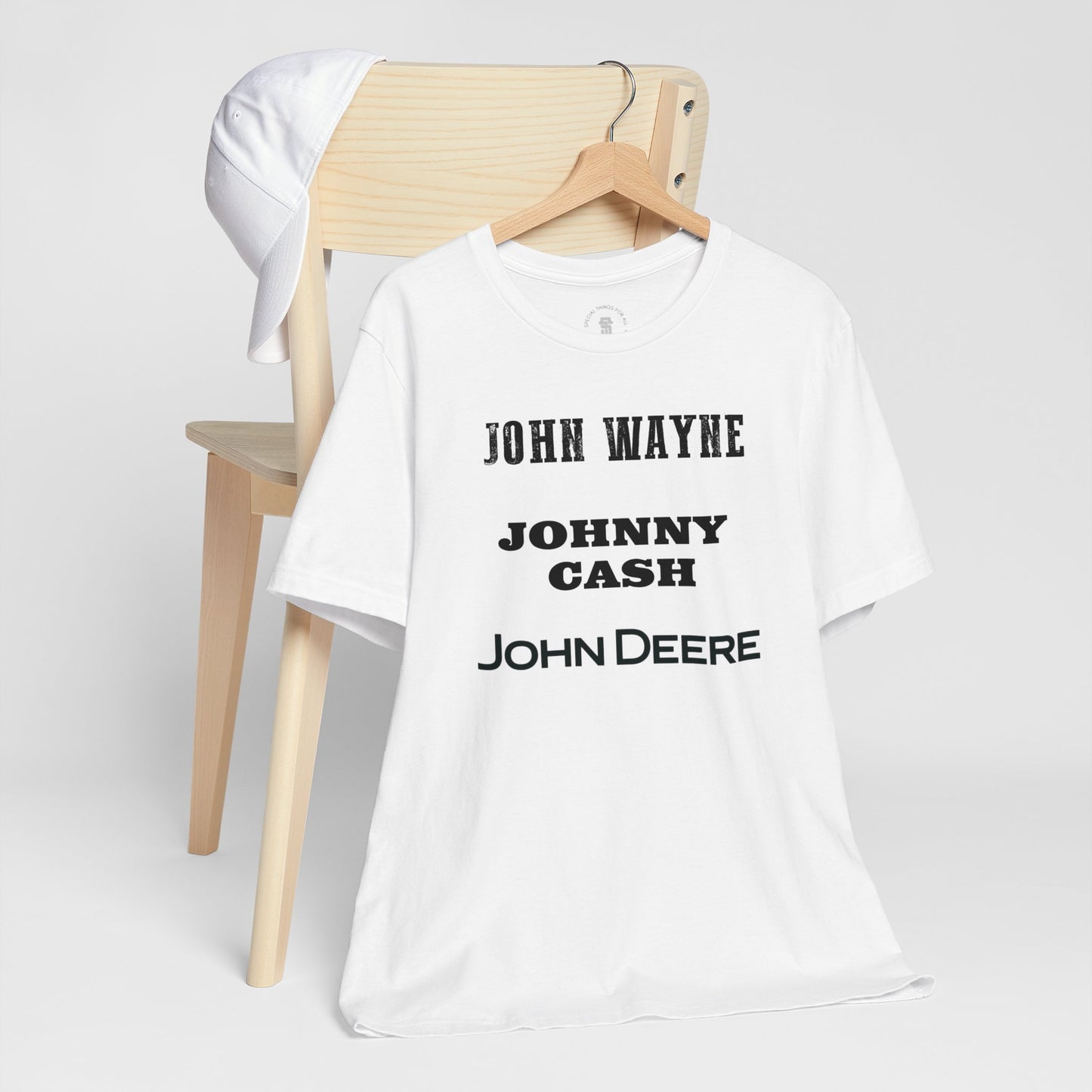 John Wayne Johnny Cash John Deere T-Shirt