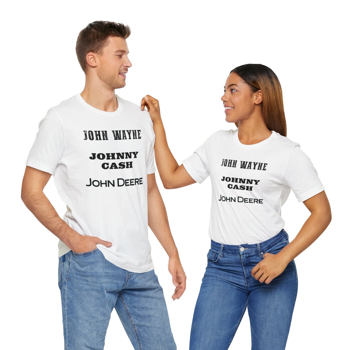 John Wayne Johnny Cash John Deere T-Shirt