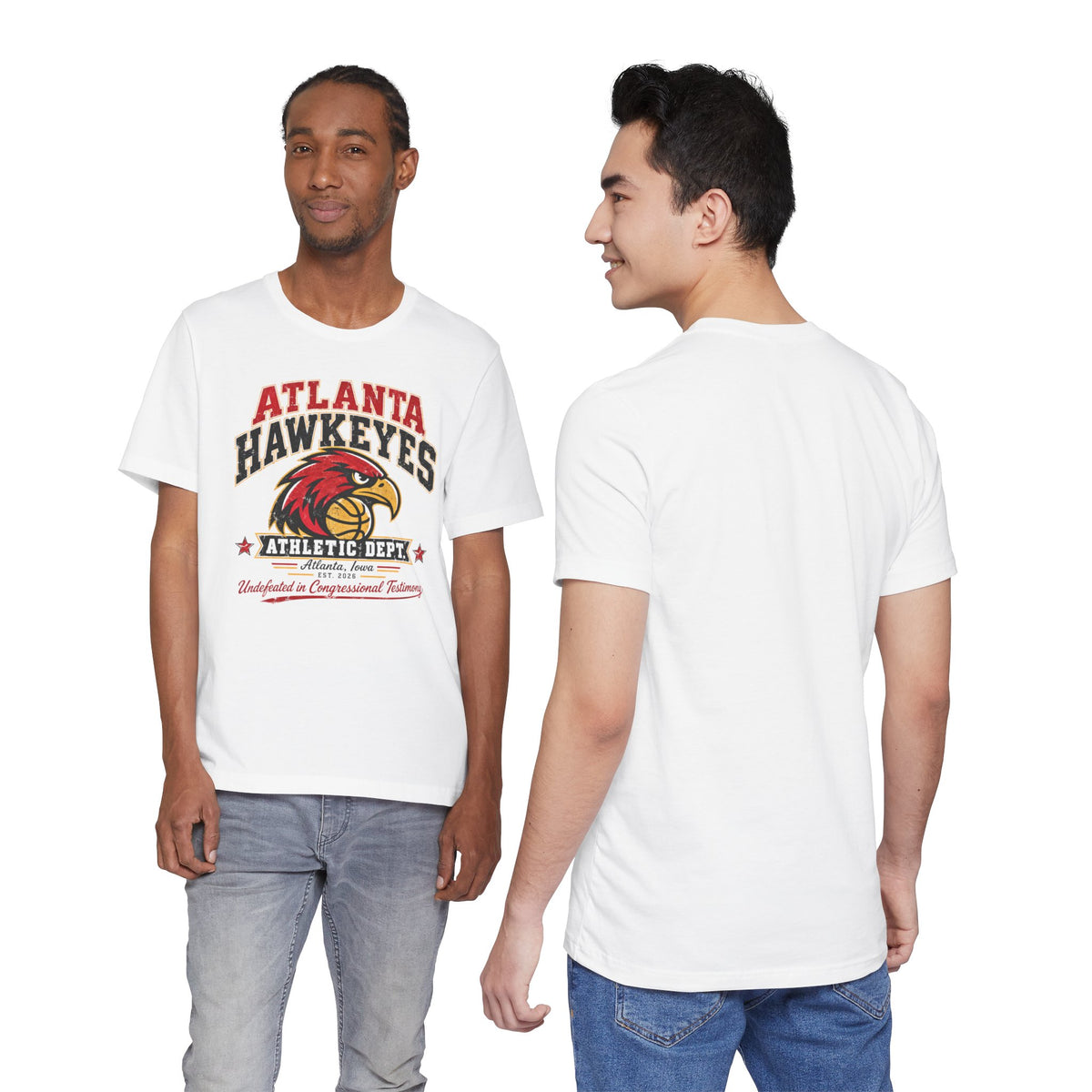 Atlanta Hawkeyes Political Satire Basketball T-Shirt - Athletic Department