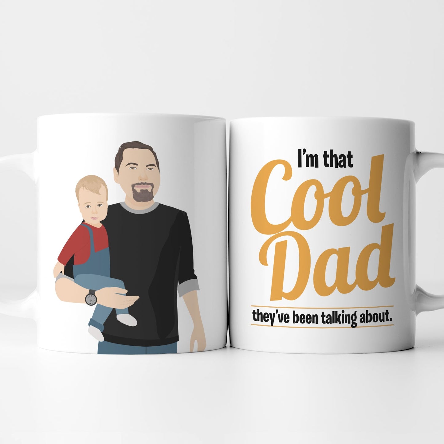 Personalized Cool Dad Mug