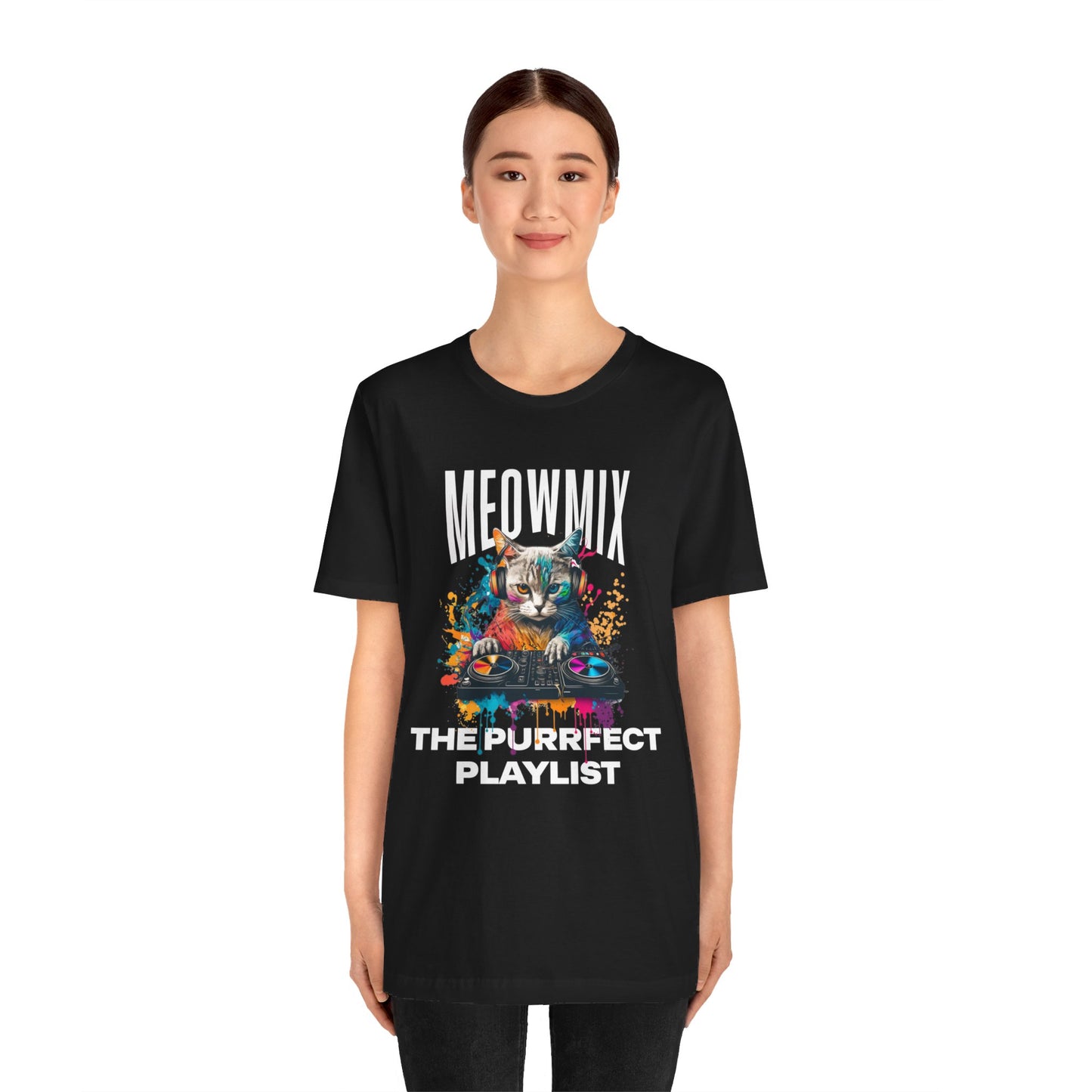 Cat Lover T-Shirt DJ MeowMix