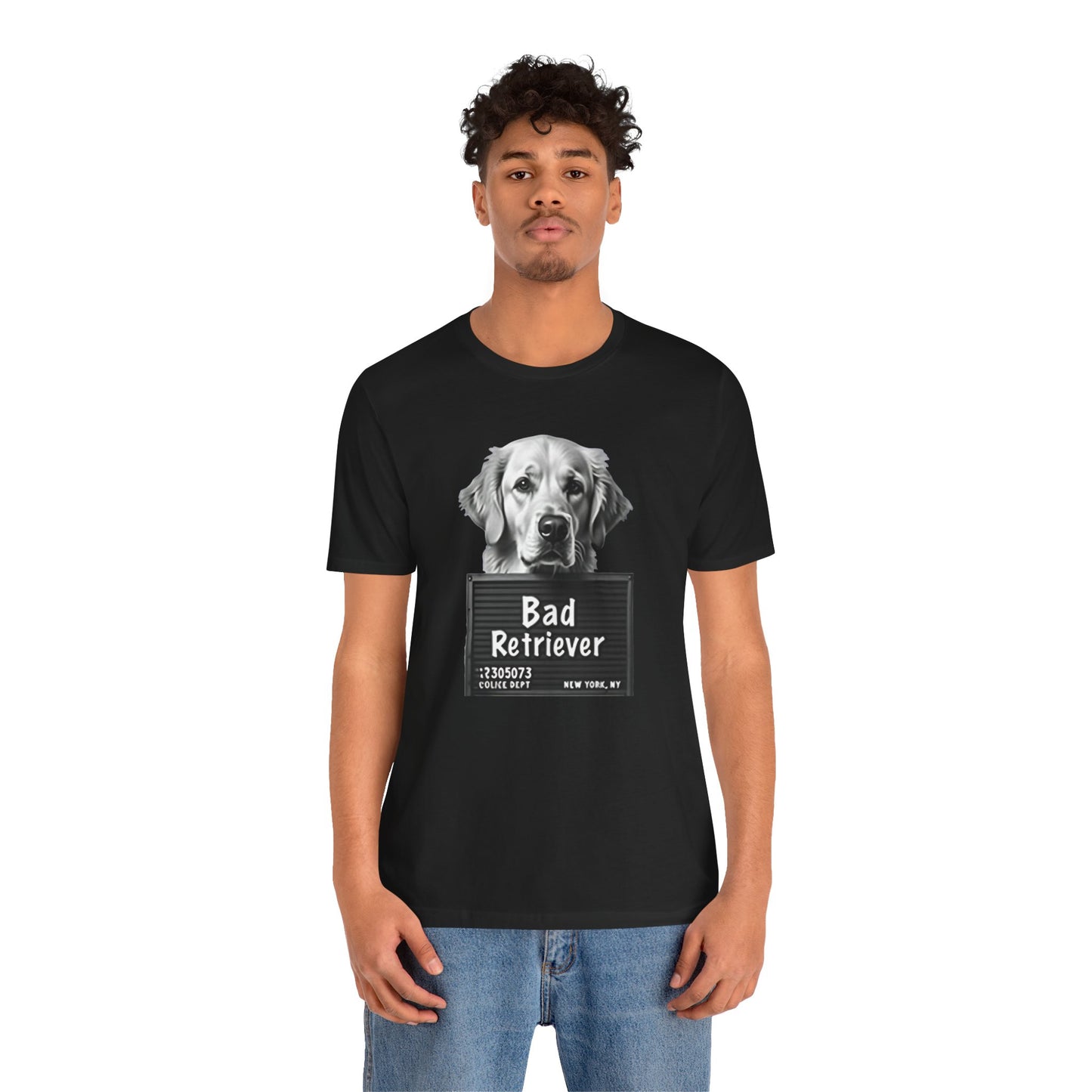 Funny Bad Retriever Mugshot T-Shirt