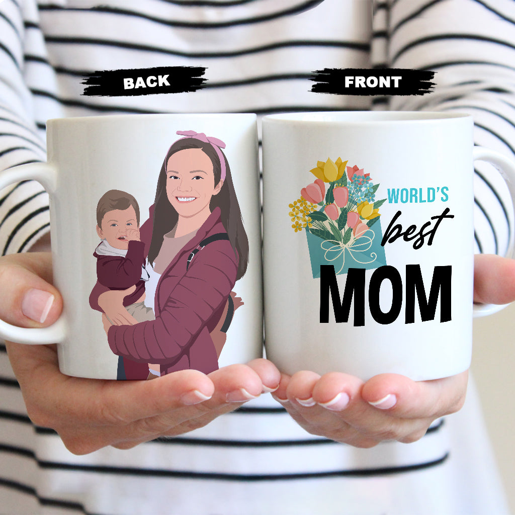 Worlds Best Mom Mug Personalized