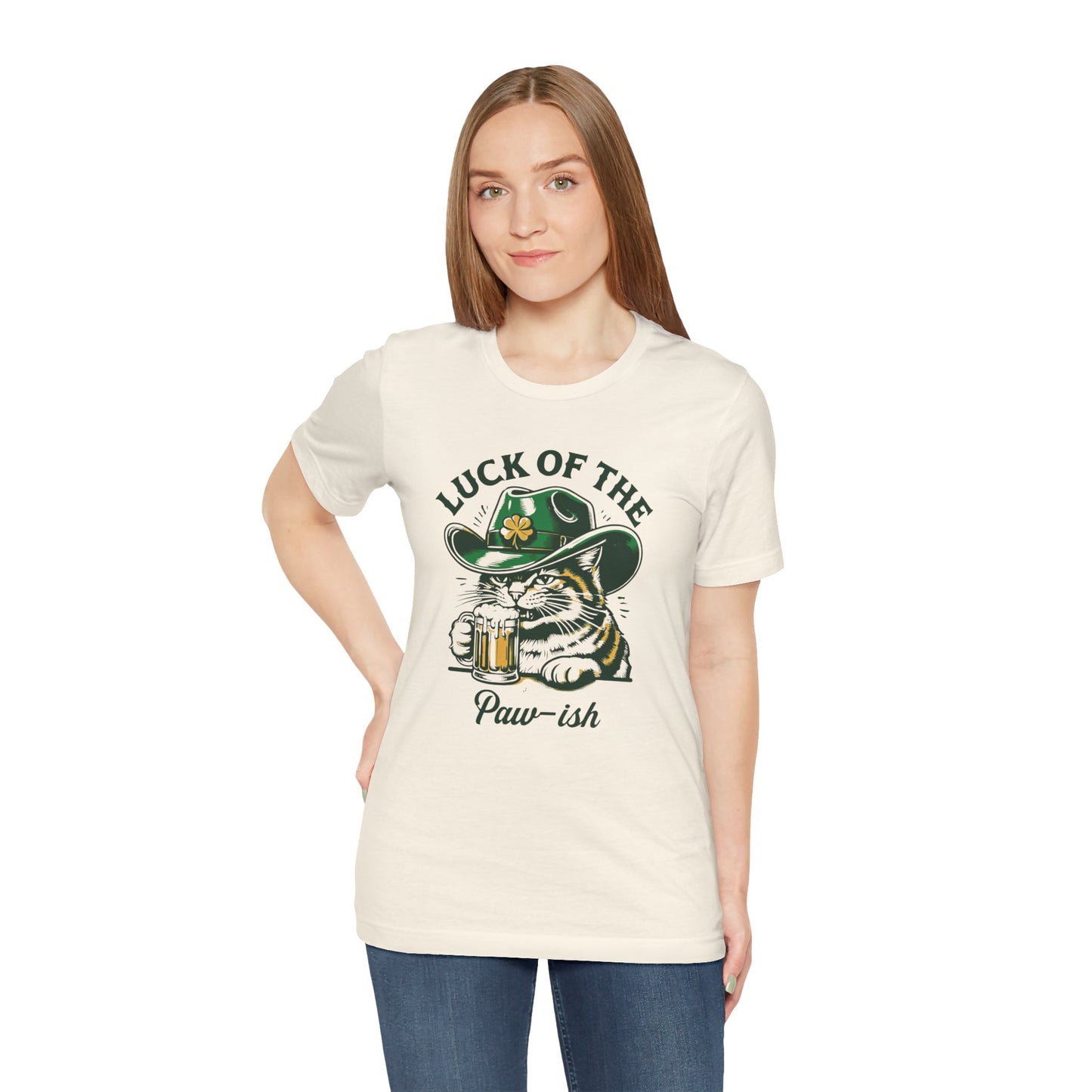 Luck of the Paw-ish Funny St. Patrick's Day T-Shirt