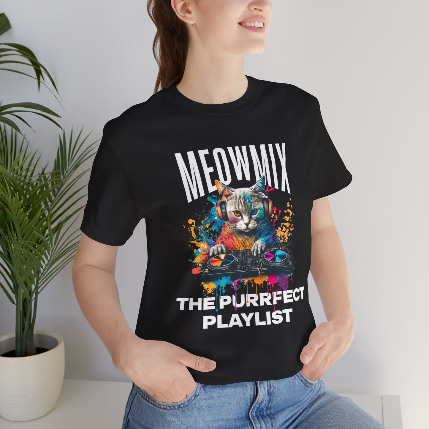 Cat Lover T-Shirt DJ MeowMix