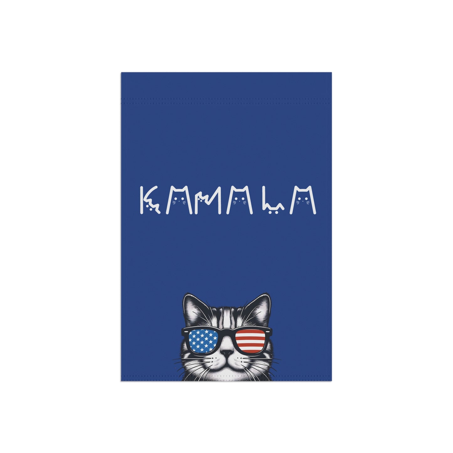 Kamala Harris Cat Garden House Flag