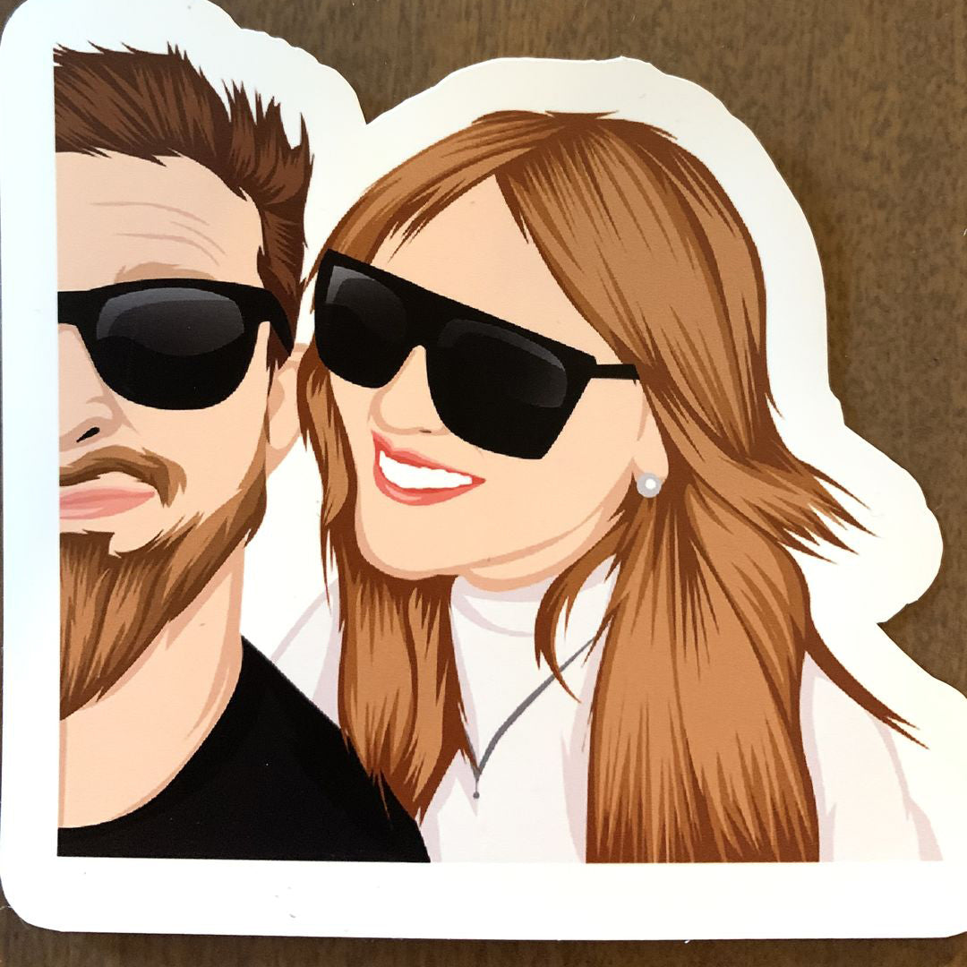 Custom BF GF BAE couples Stickers – Special Things For All