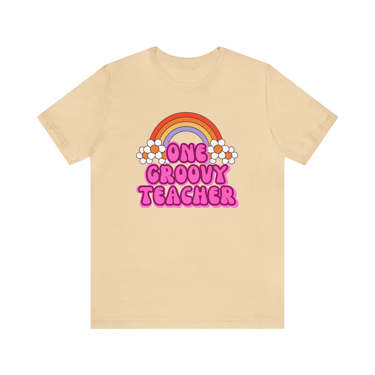 One Groovy Teacher Retro T-Shirt