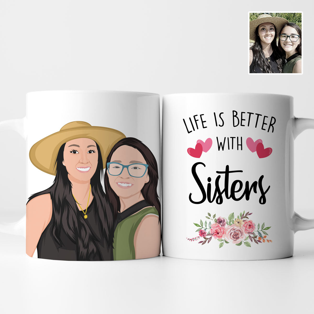 Life is Better with Sisters Mug Personalized