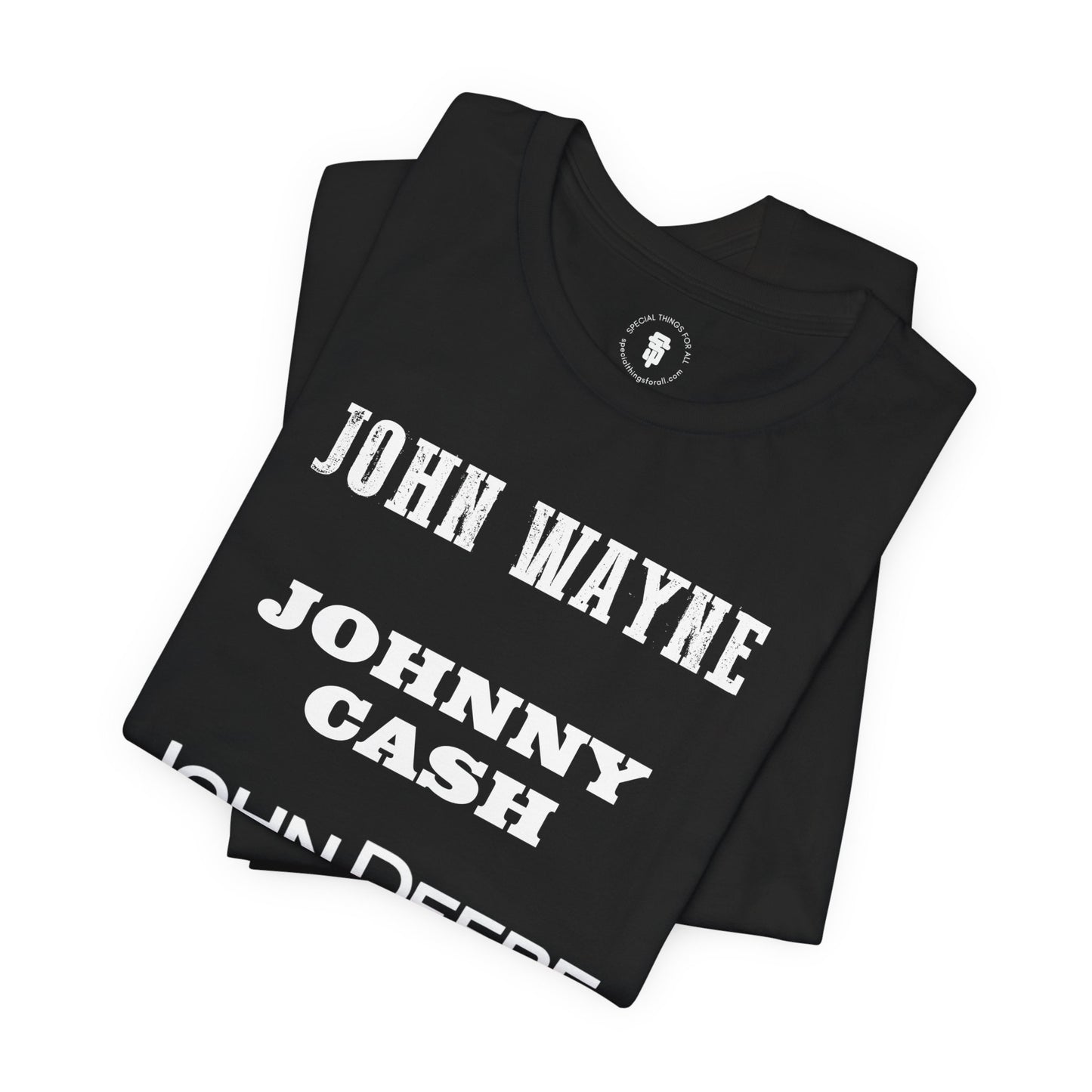 John Wayne Johnny Cash John Deere T-Shirt