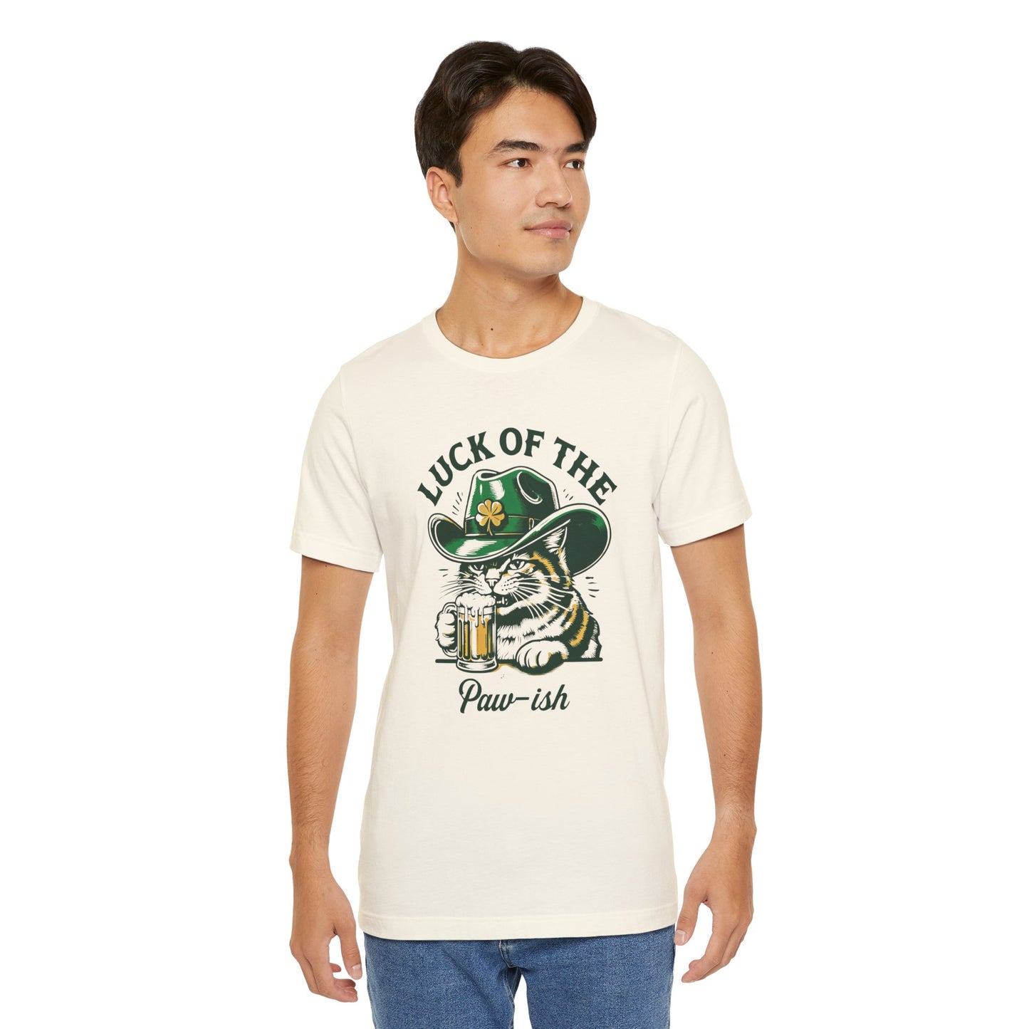 Luck of the Paw-ish Funny St. Patrick's Day T-Shirt