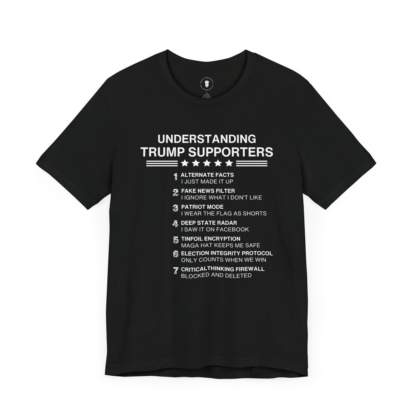 Understanding Trump Maga Supporters Funny T-Shirt, Sarcastic Anti Trump Tee